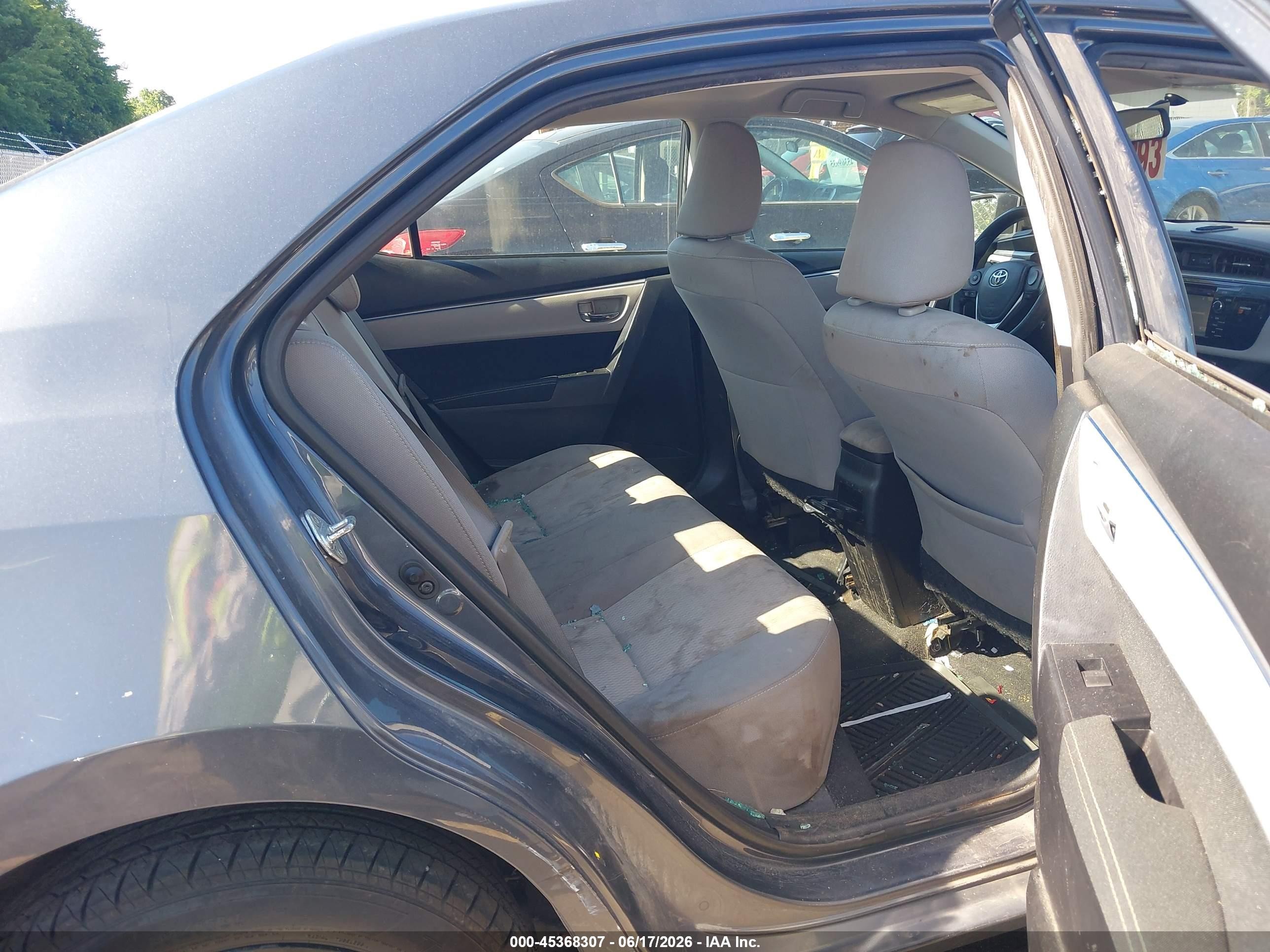 2014 Toyota Corolla Le Light Blue vin: 5YFBURHE7EP124135