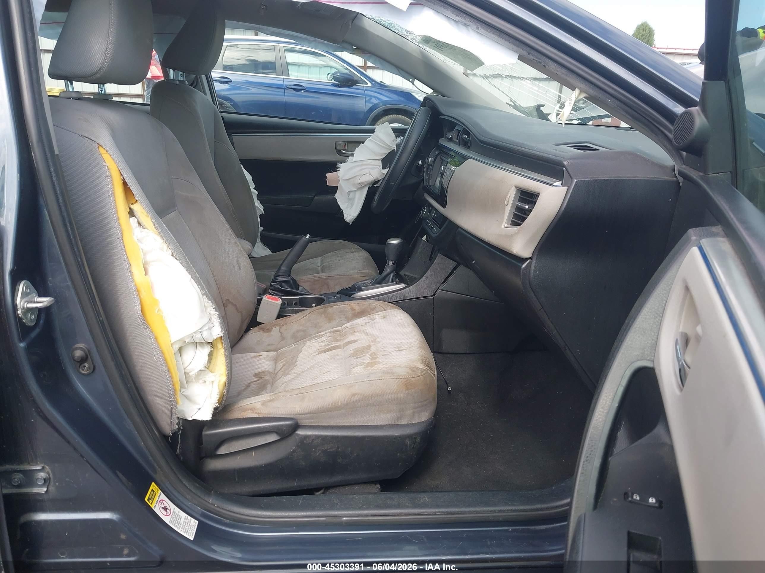 2014 Toyota Corolla Le Синий vin: 5YFBURHE7EP127181