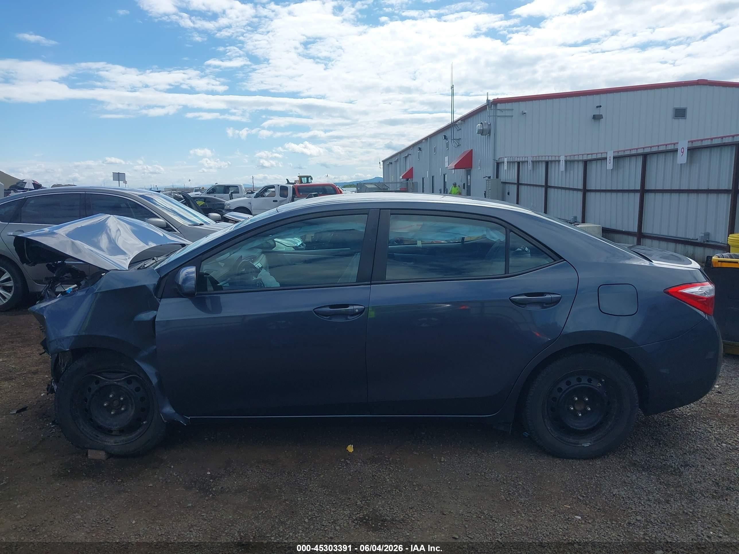 2014 Toyota Corolla Le Синий vin: 5YFBURHE7EP127181