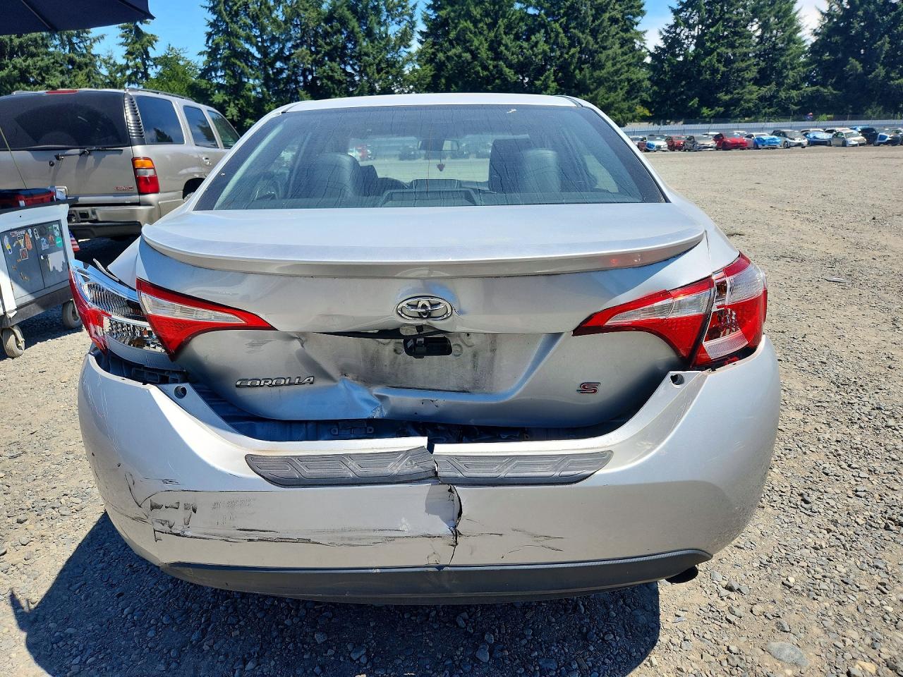 2014 Toyota Corolla S Plus Silver vin: 5YFBURHE7EP140643