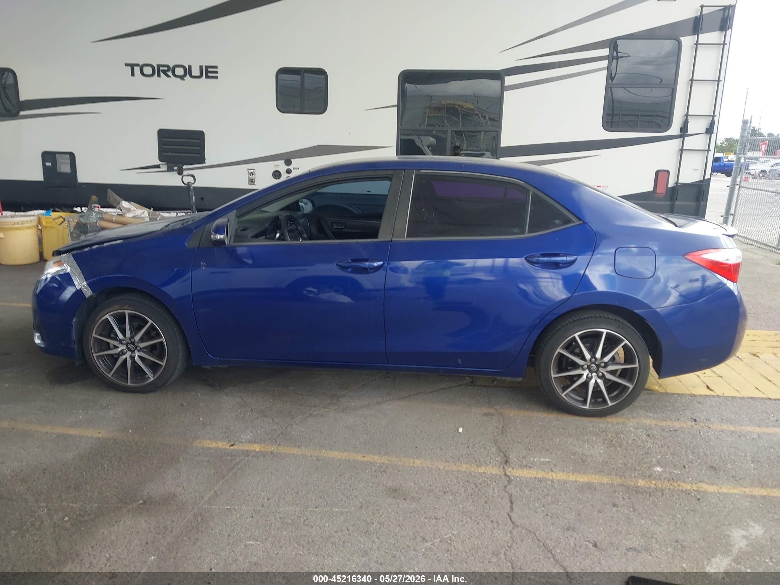 2014 Toyota Corolla S Plus Blue vin: 5YFBURHE7EP162223
