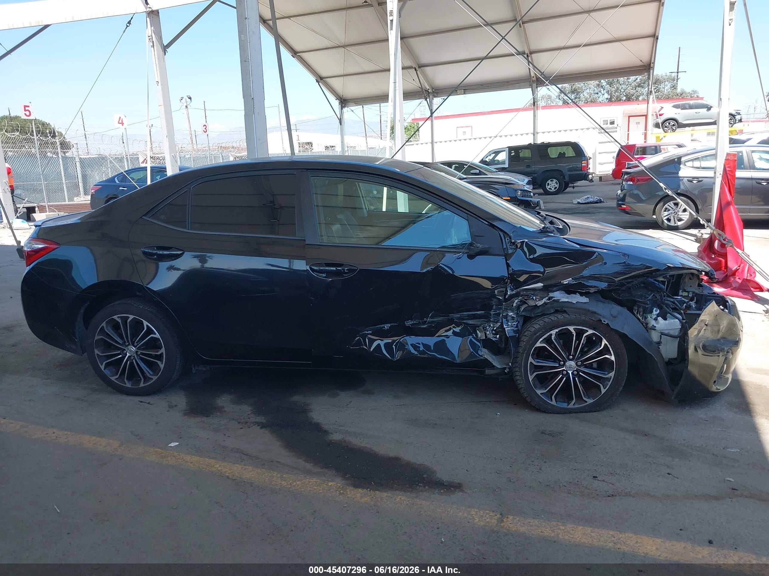 2014 Toyota Corolla S Plus Black vin: 5YFBURHE7EP172699