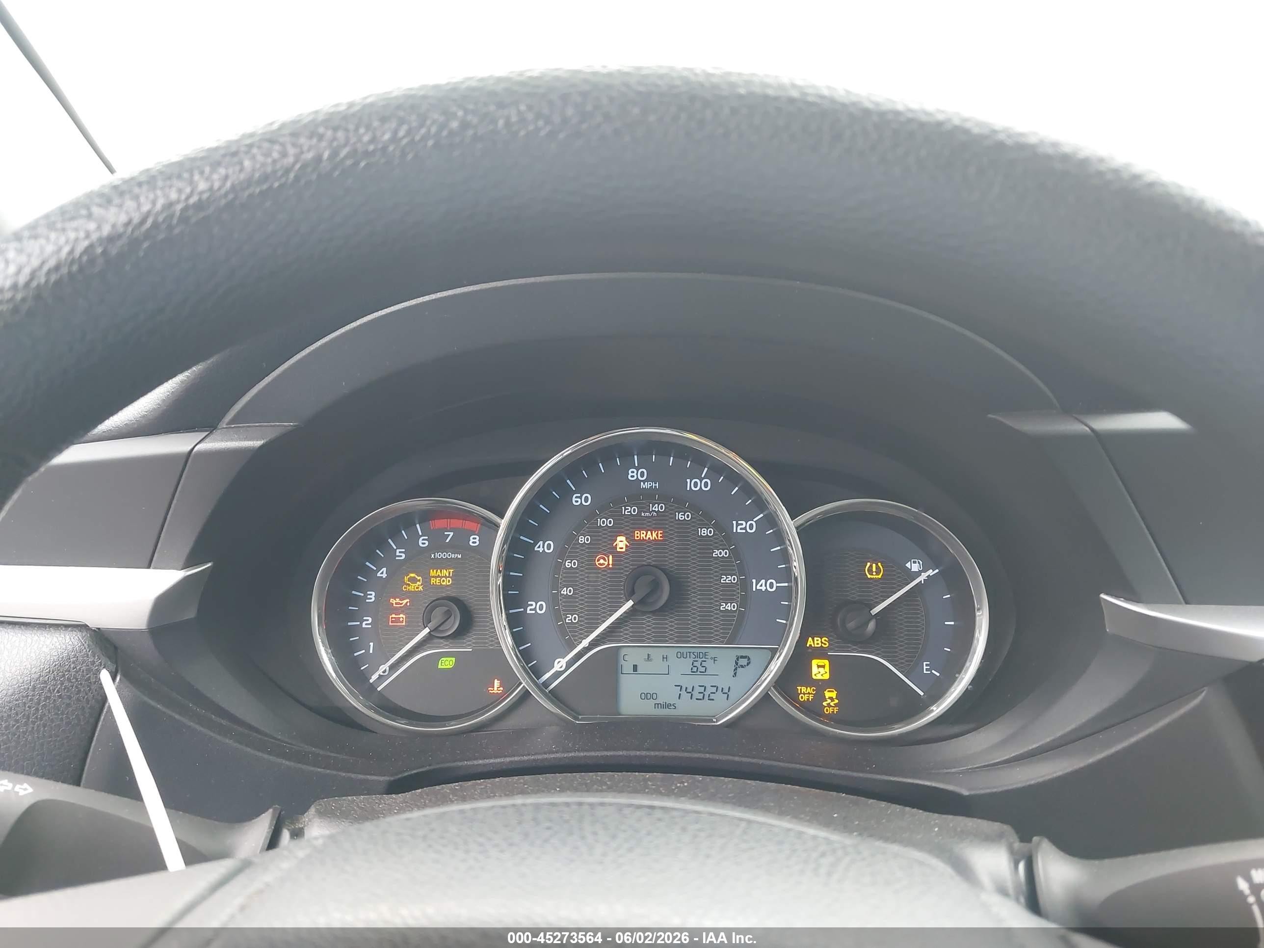 2015 Toyota Corolla L Gray vin: 5YFBURHE7FP196549