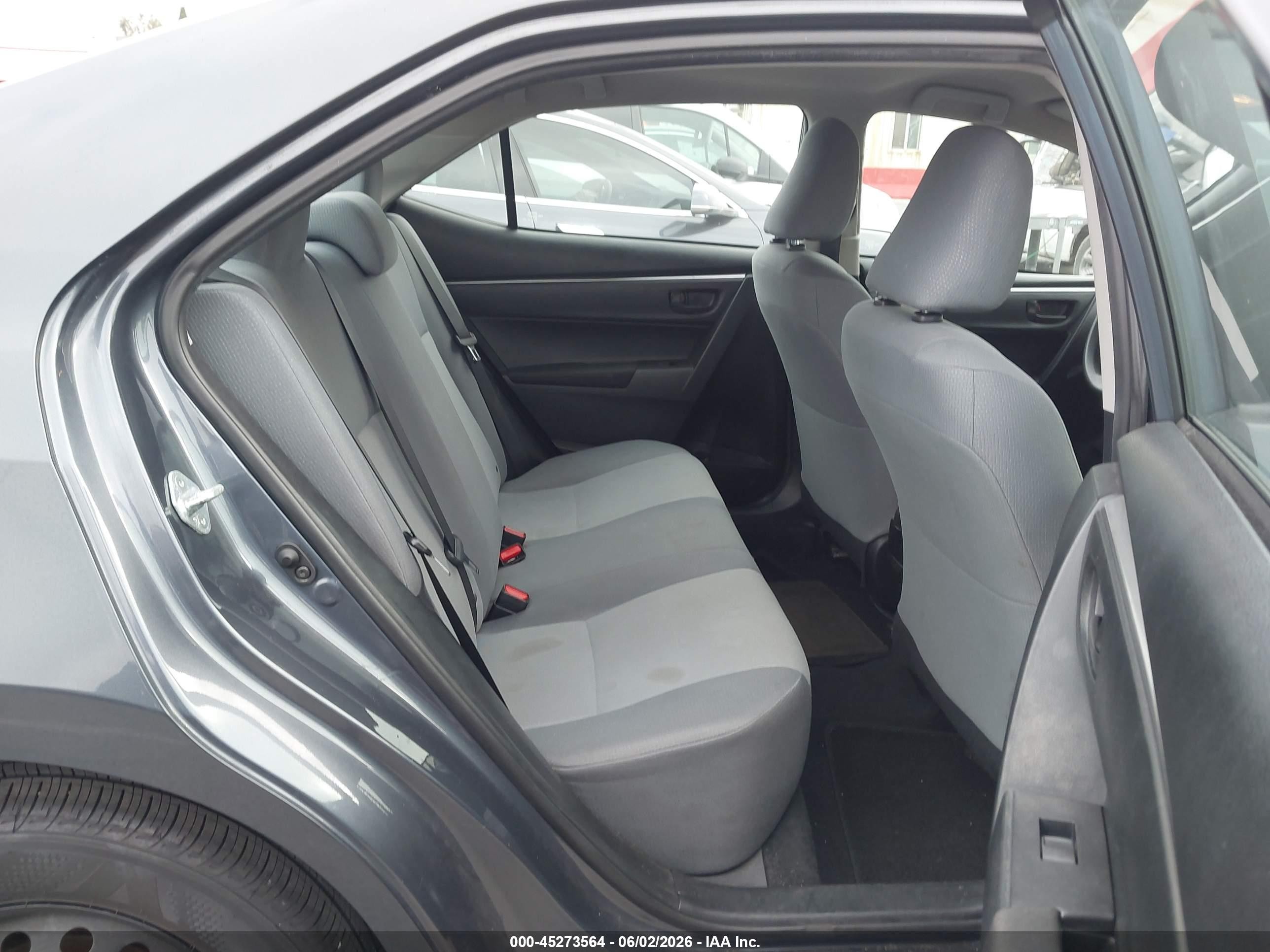 2015 Toyota Corolla L Gray vin: 5YFBURHE7FP196549