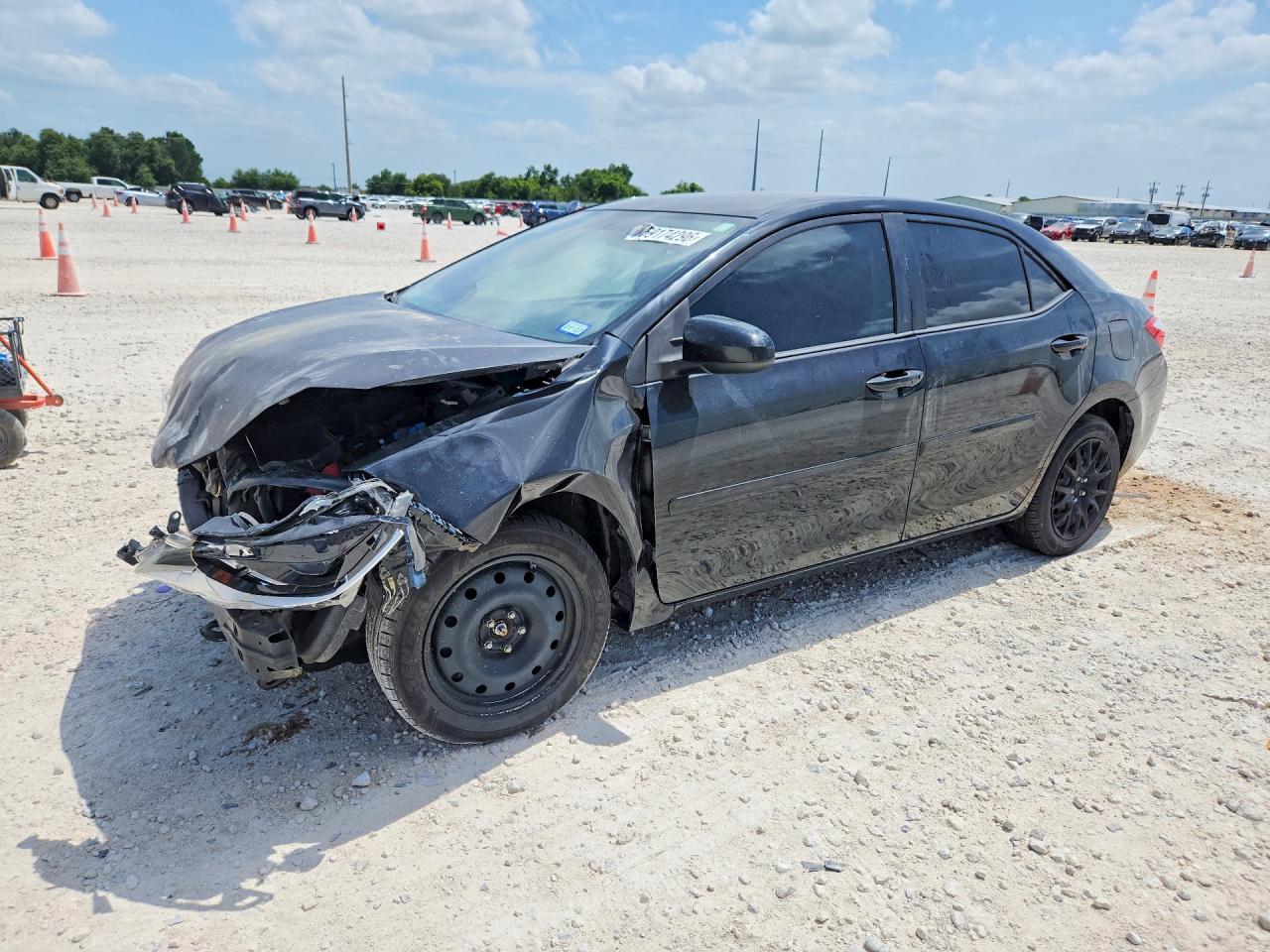 2015 Toyota Corolla Le Gray vin: 5YFBURHE7FP199287