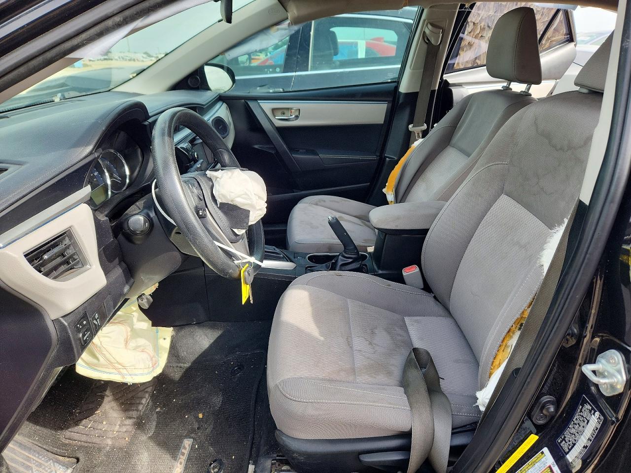 2015 Toyota Corolla Le Gray vin: 5YFBURHE7FP199287