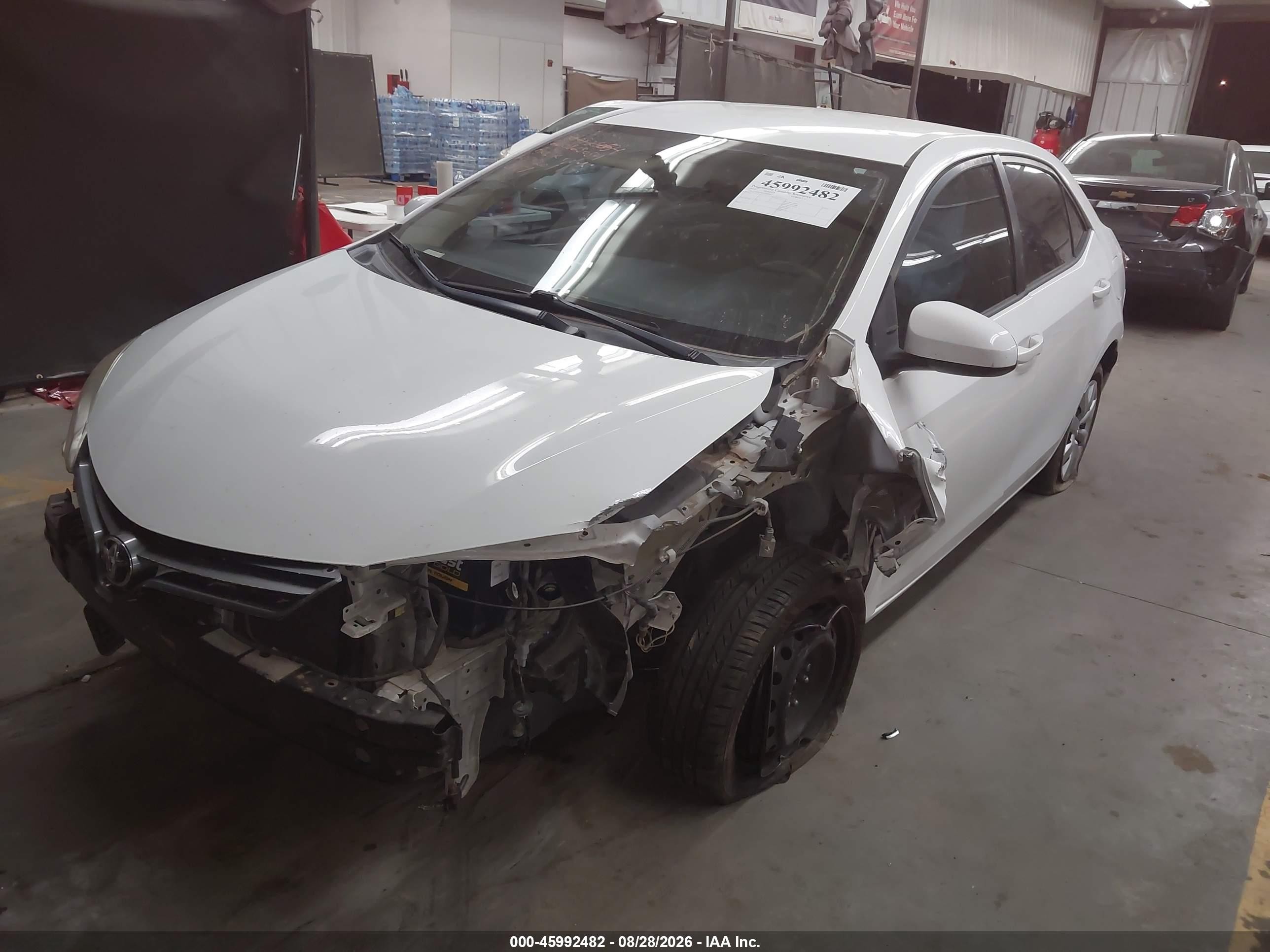 2015 Toyota Corolla Le Белый vin: 5YFBURHE7FP230117
