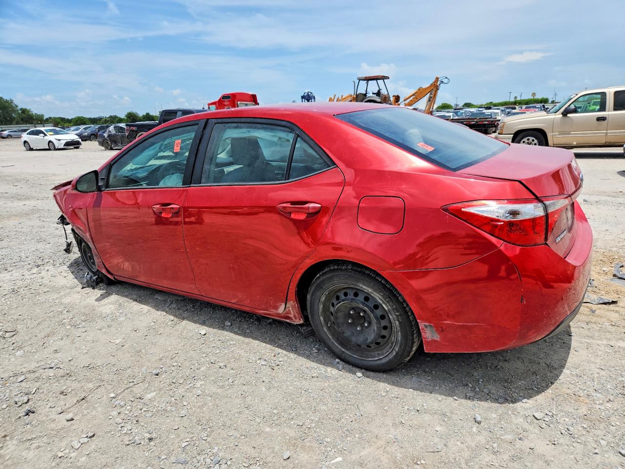 2015 Toyota Corolla Le Red vin: 5YFBURHE7FP240887