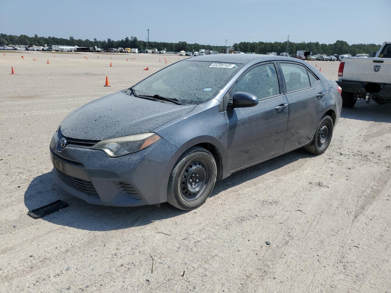 2015 Toyota Corolla L Gray vin: 5YFBURHE7FP248214