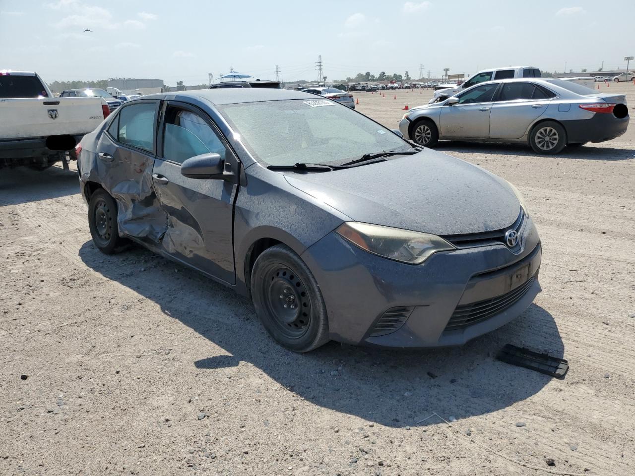 2015 Toyota Corolla L Gray vin: 5YFBURHE7FP248214