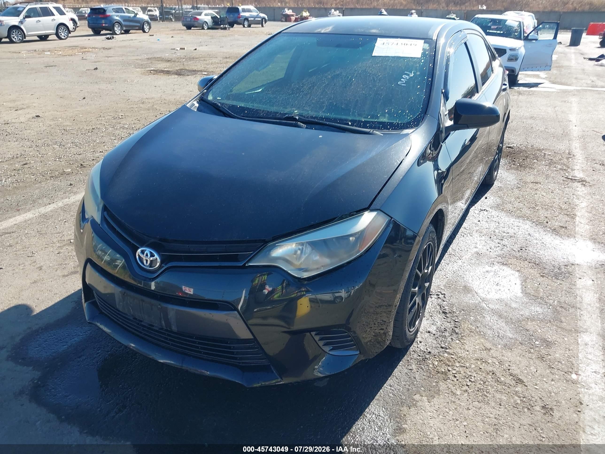 2015 Toyota Corolla Le Black vin: 5YFBURHE7FP250853