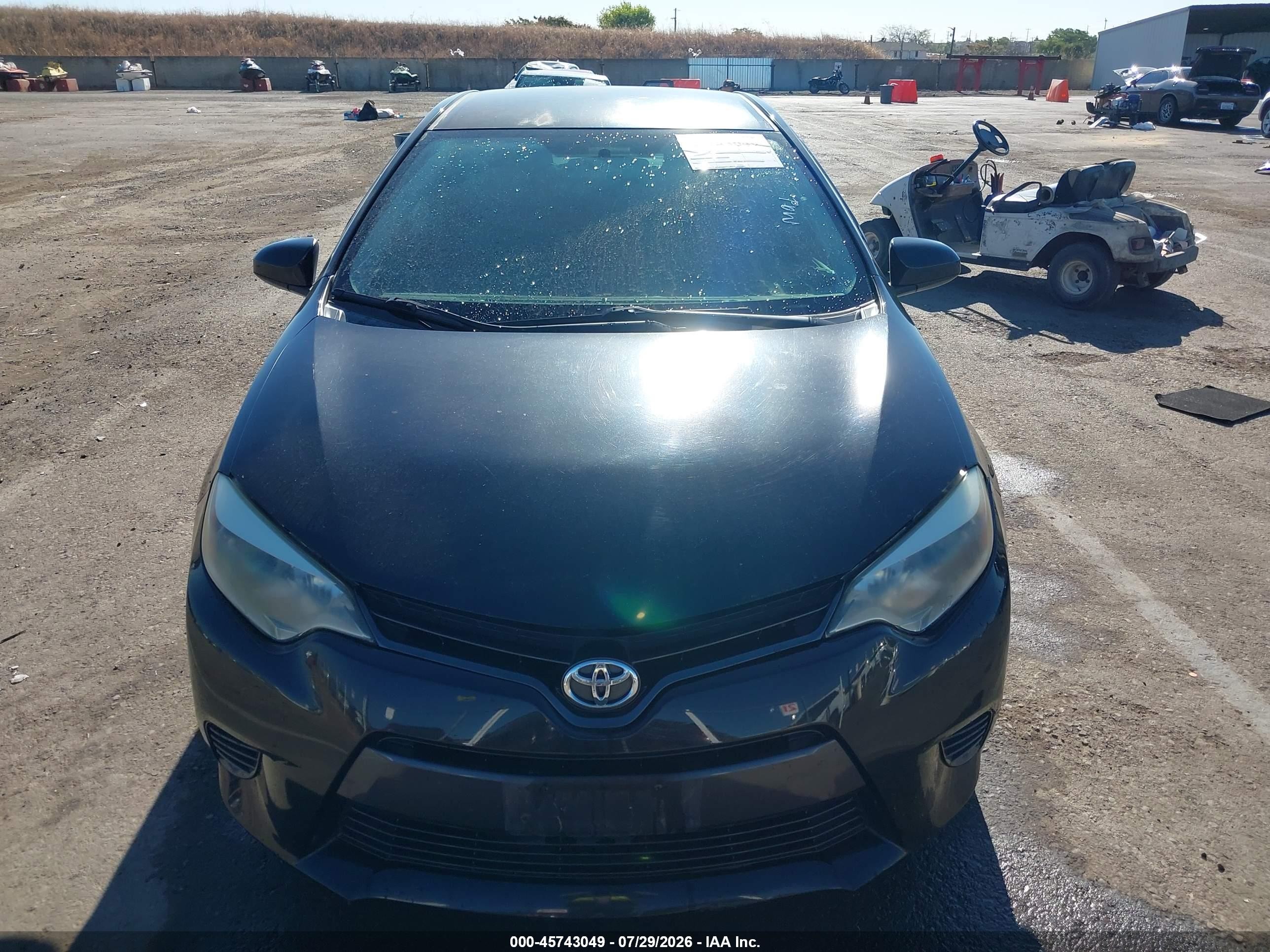 2015 Toyota Corolla Le Black vin: 5YFBURHE7FP250853