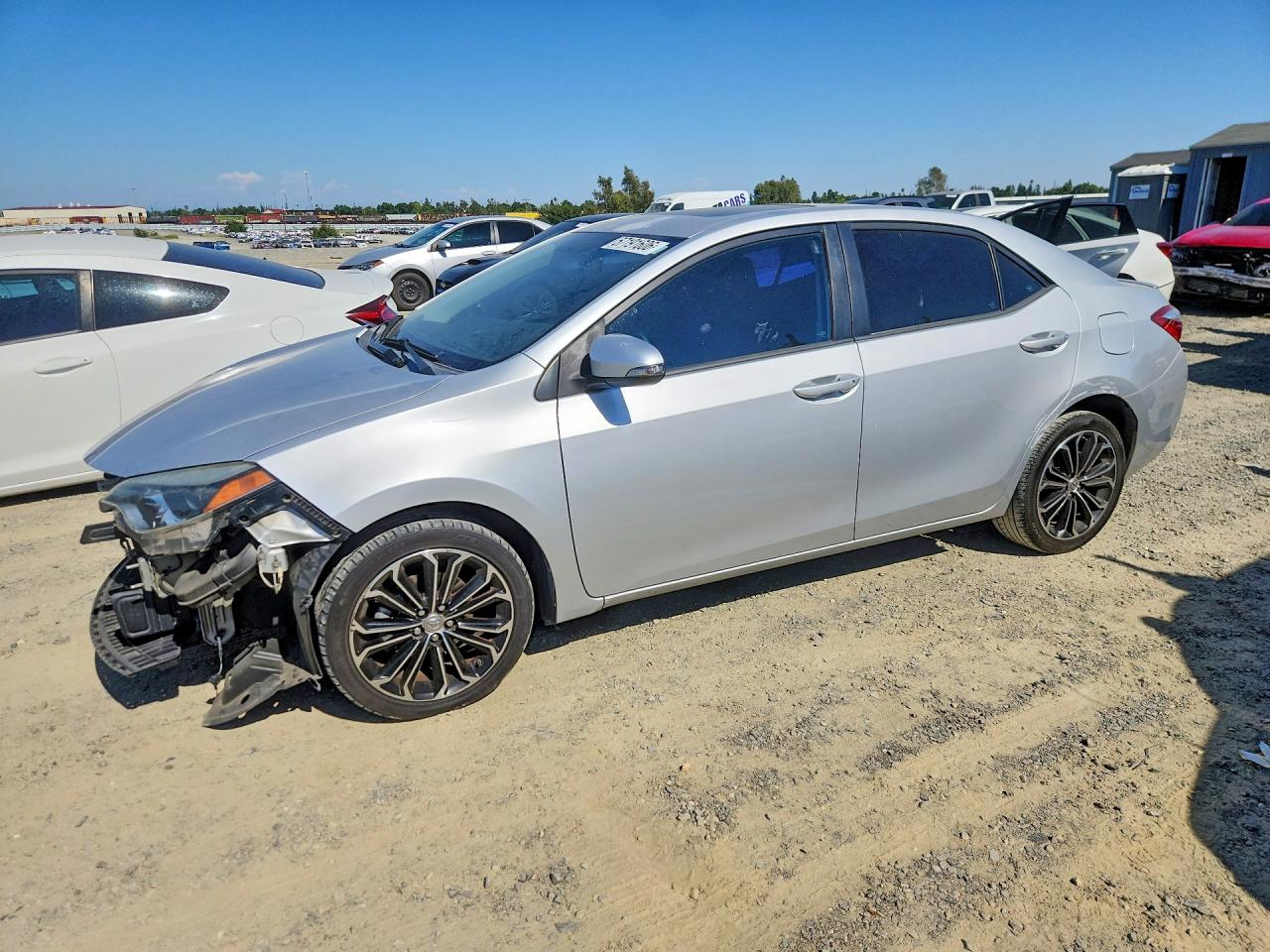 2015 Toyota Corolla S Plus Silver vin: 5YFBURHE7FP251064