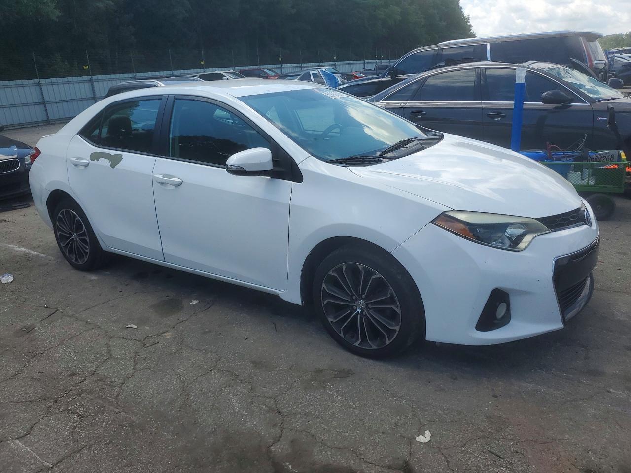 2015 Toyota Corolla S Plus White vin: 5YFBURHE7FP255115