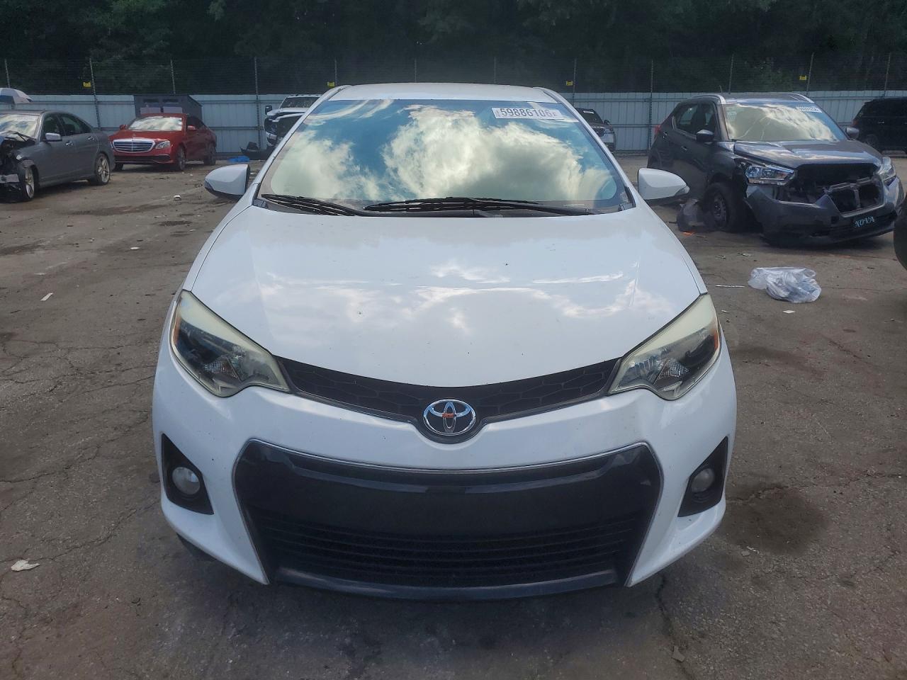 2015 Toyota Corolla S Plus White vin: 5YFBURHE7FP255115