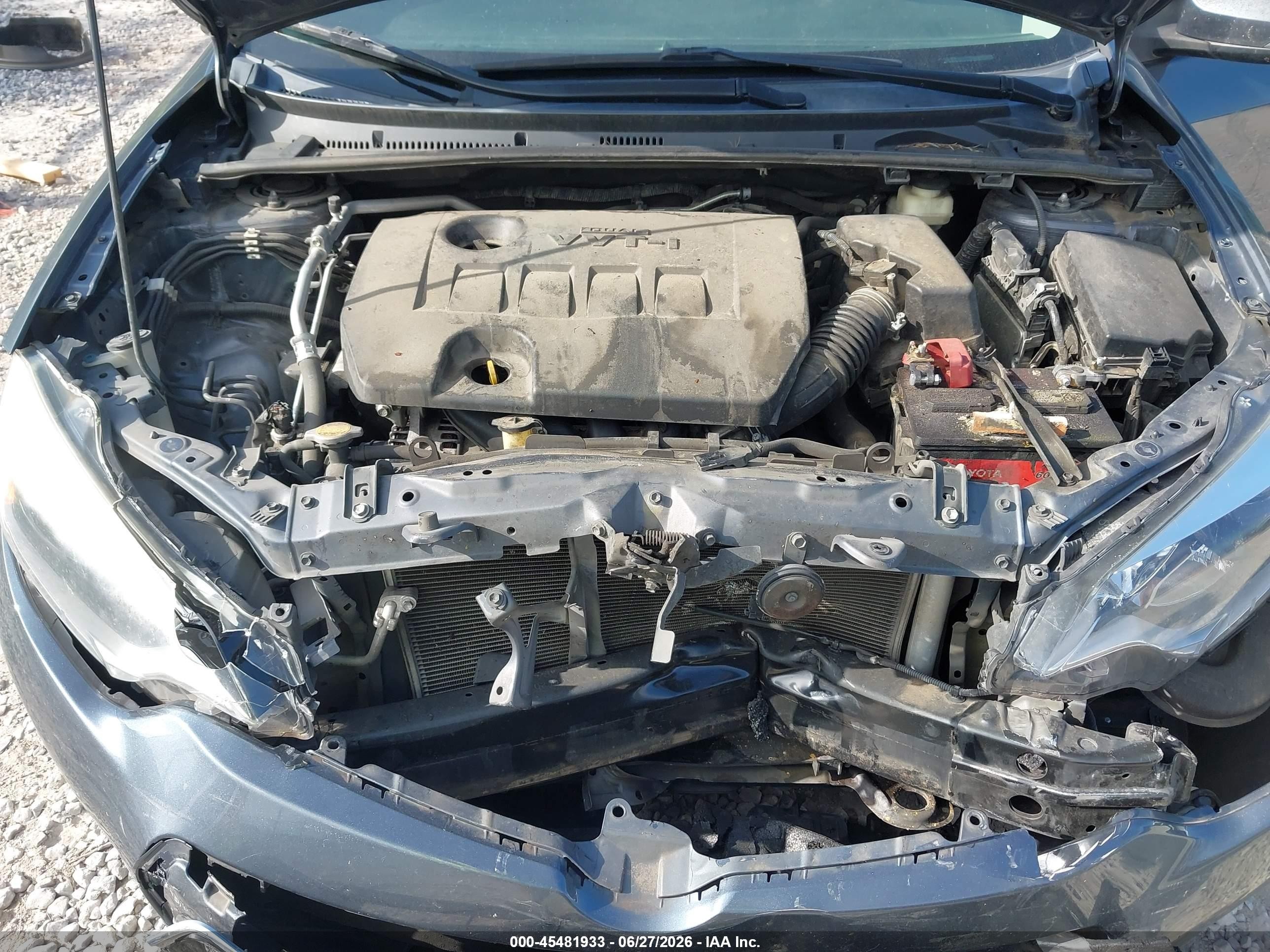 2015 Toyota Corolla S Plus Gray vin: 5YFBURHE7FP257592