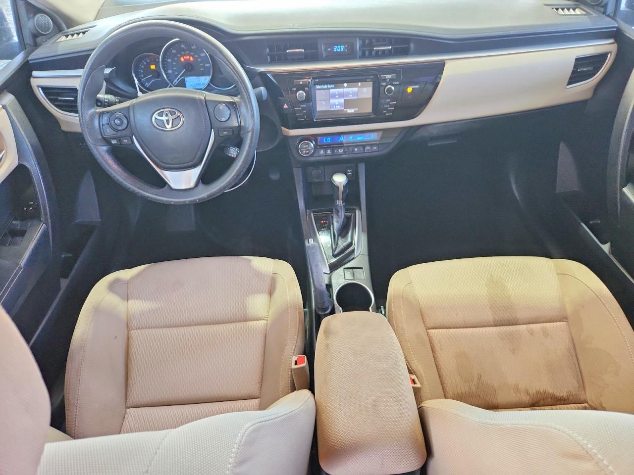 2015 Toyota Corolla Le Plus Black vin: 5YFBURHE7FP265045