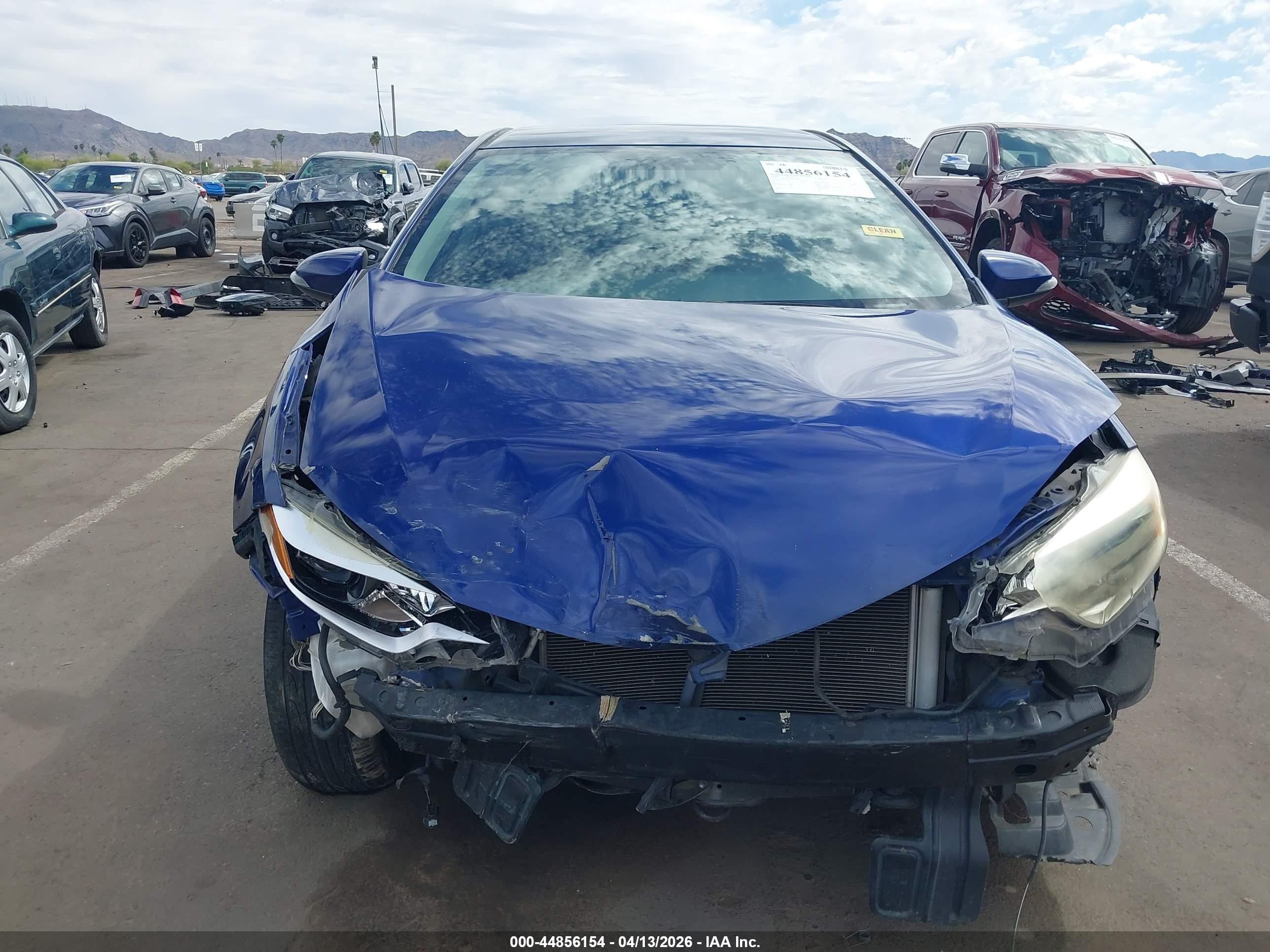 2015 Toyota Corolla S Plus Blue vin: 5YFBURHE7FP268656