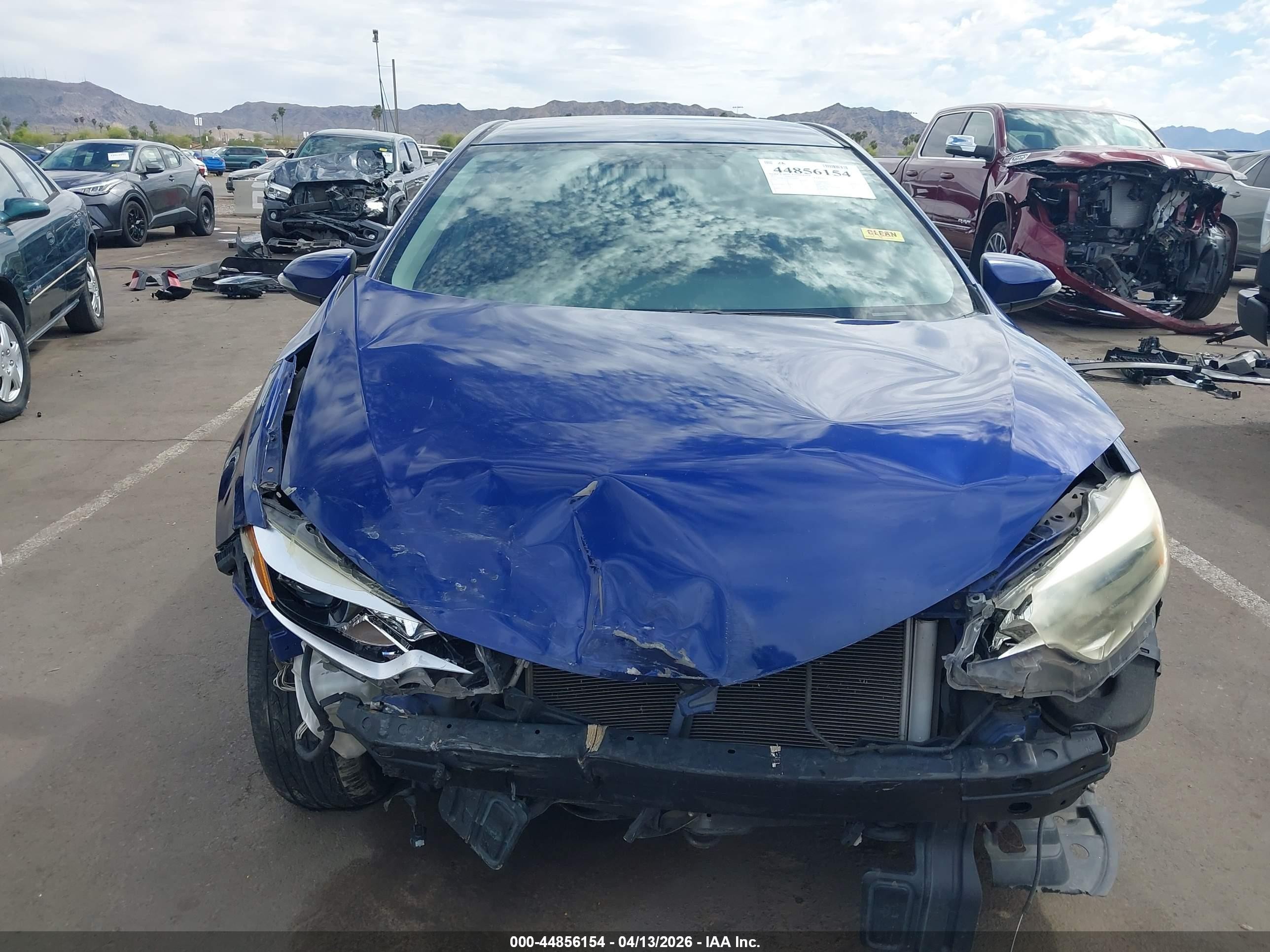 2015 Toyota Corolla S Plus Blue vin: 5YFBURHE7FP268656