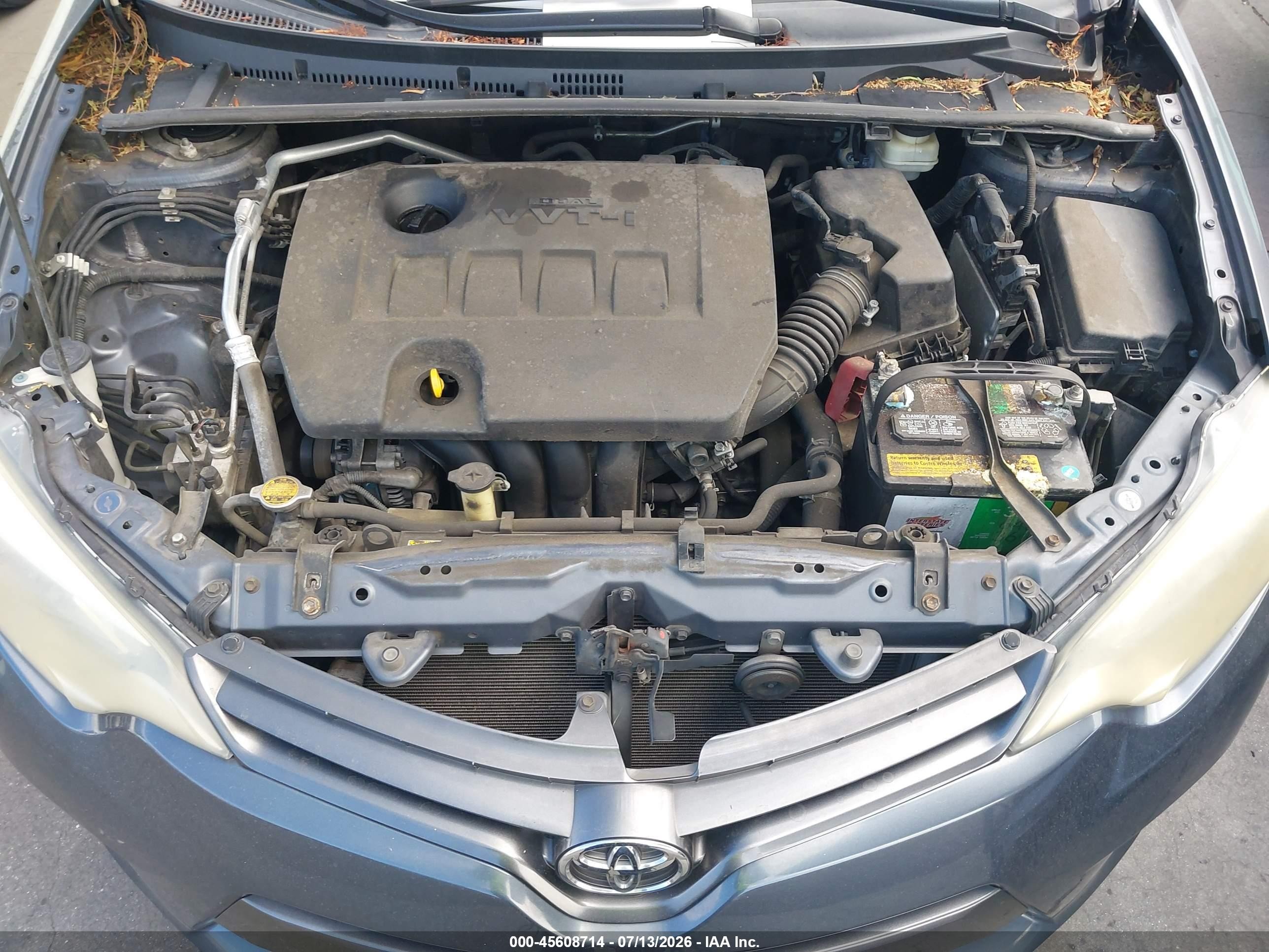 2015 Toyota Corolla Le Plus Gray vin: 5YFBURHE7FP288518