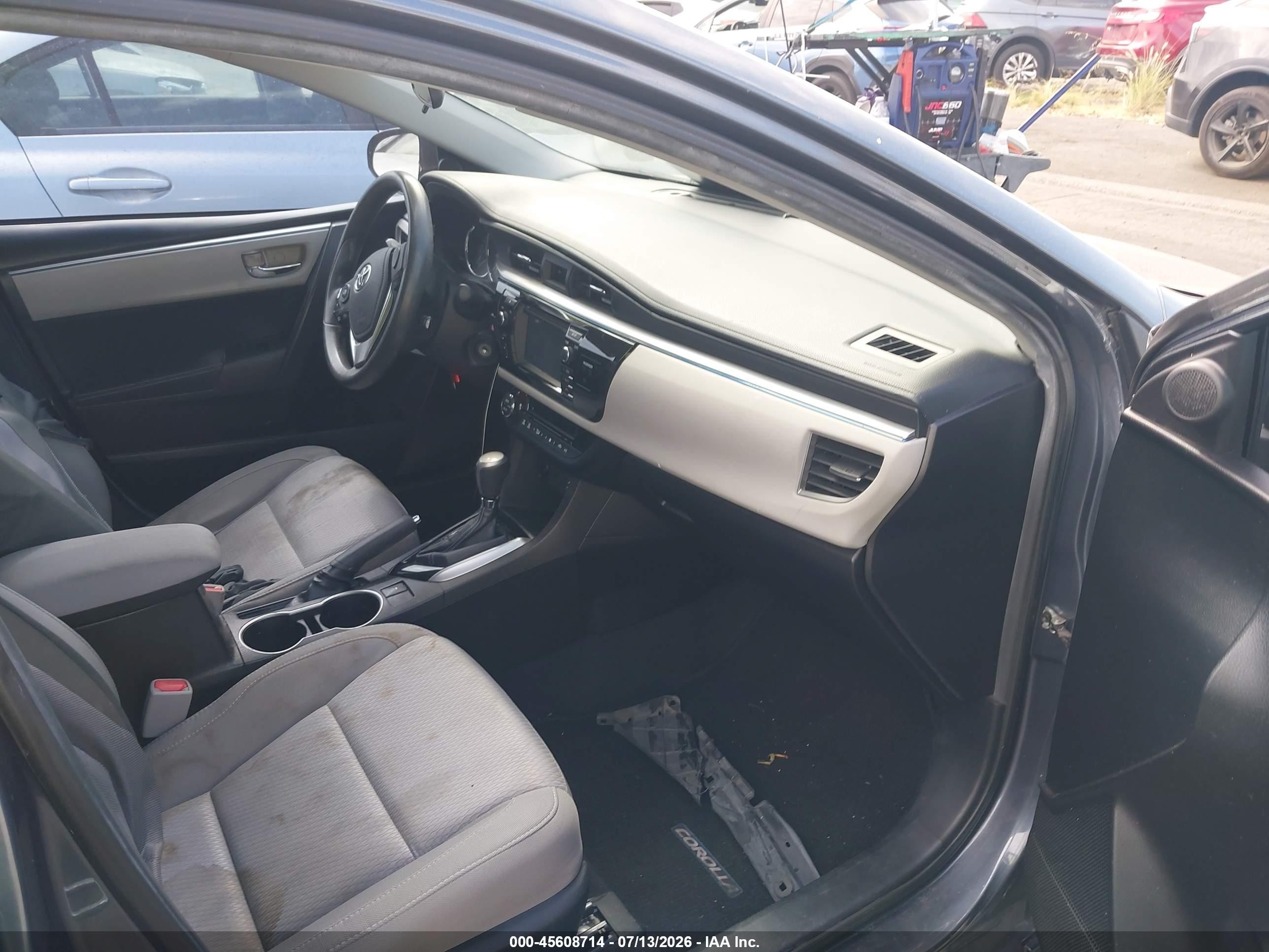 2015 Toyota Corolla Le Plus Gray vin: 5YFBURHE7FP288518