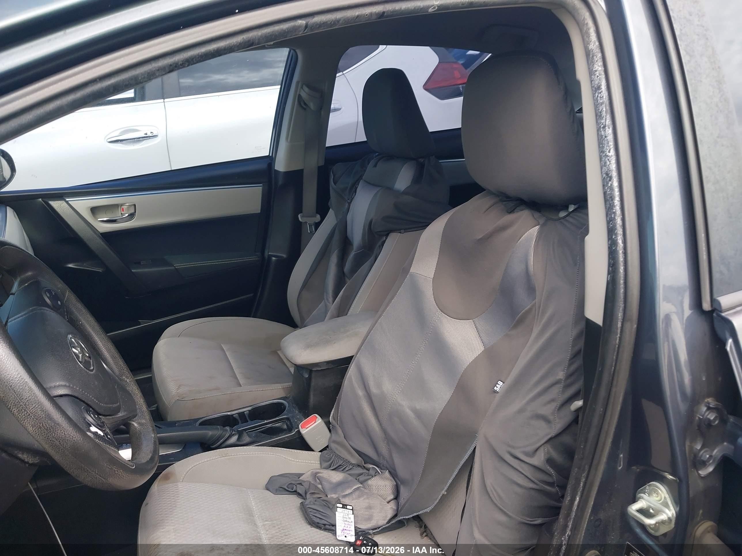 2015 Toyota Corolla Le Plus Gray vin: 5YFBURHE7FP288518
