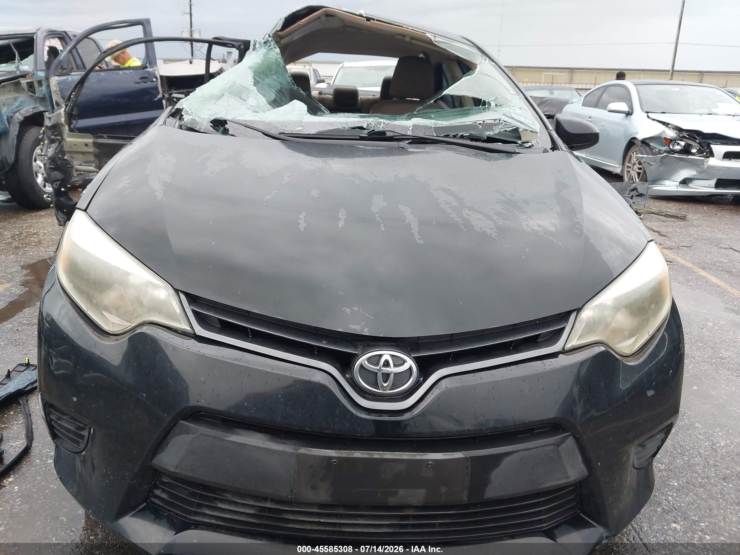 2015 Toyota Corolla Le Black vin: 5YFBURHE7FP298966