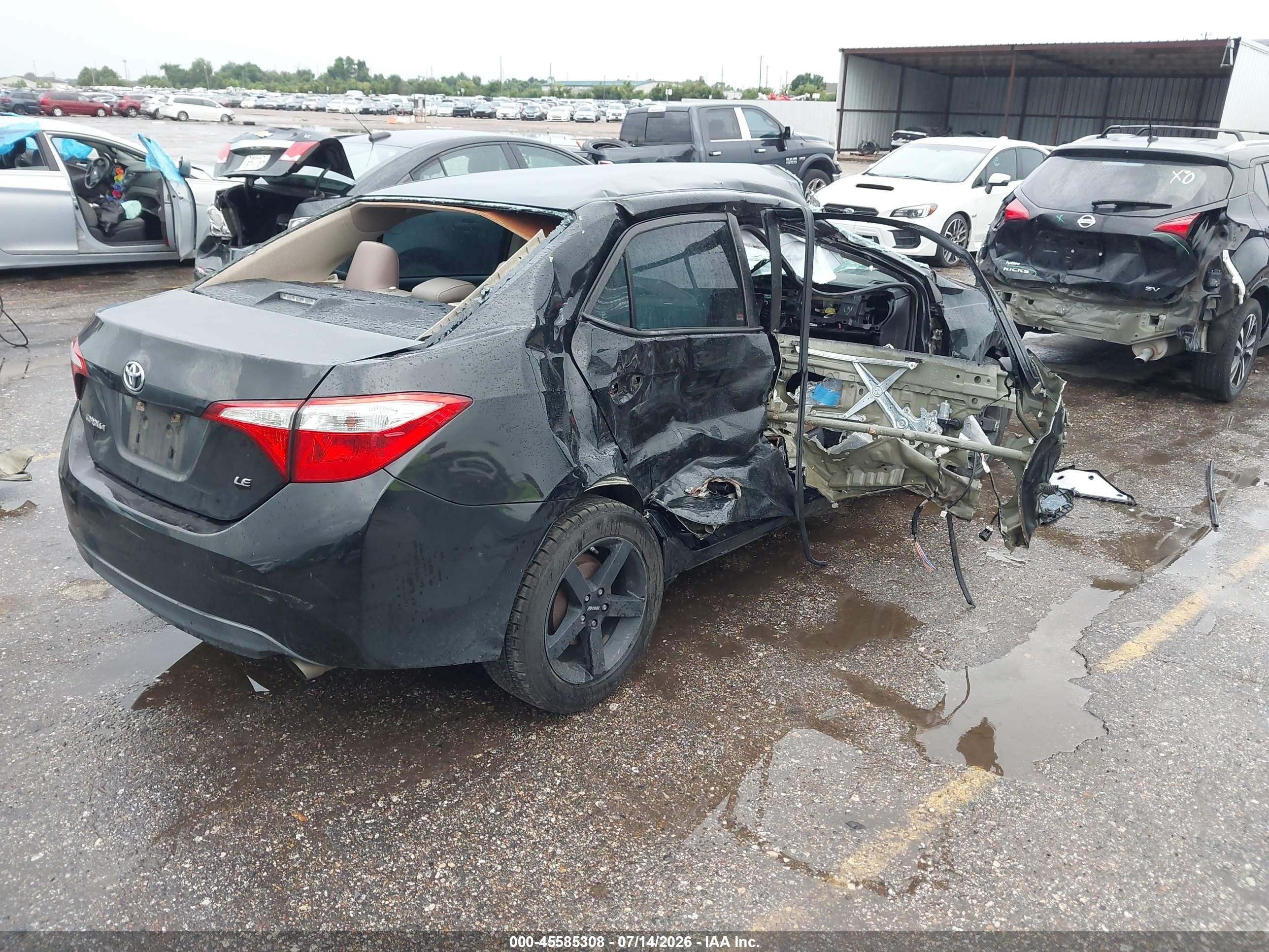 2015 Toyota Corolla Le Black vin: 5YFBURHE7FP298966