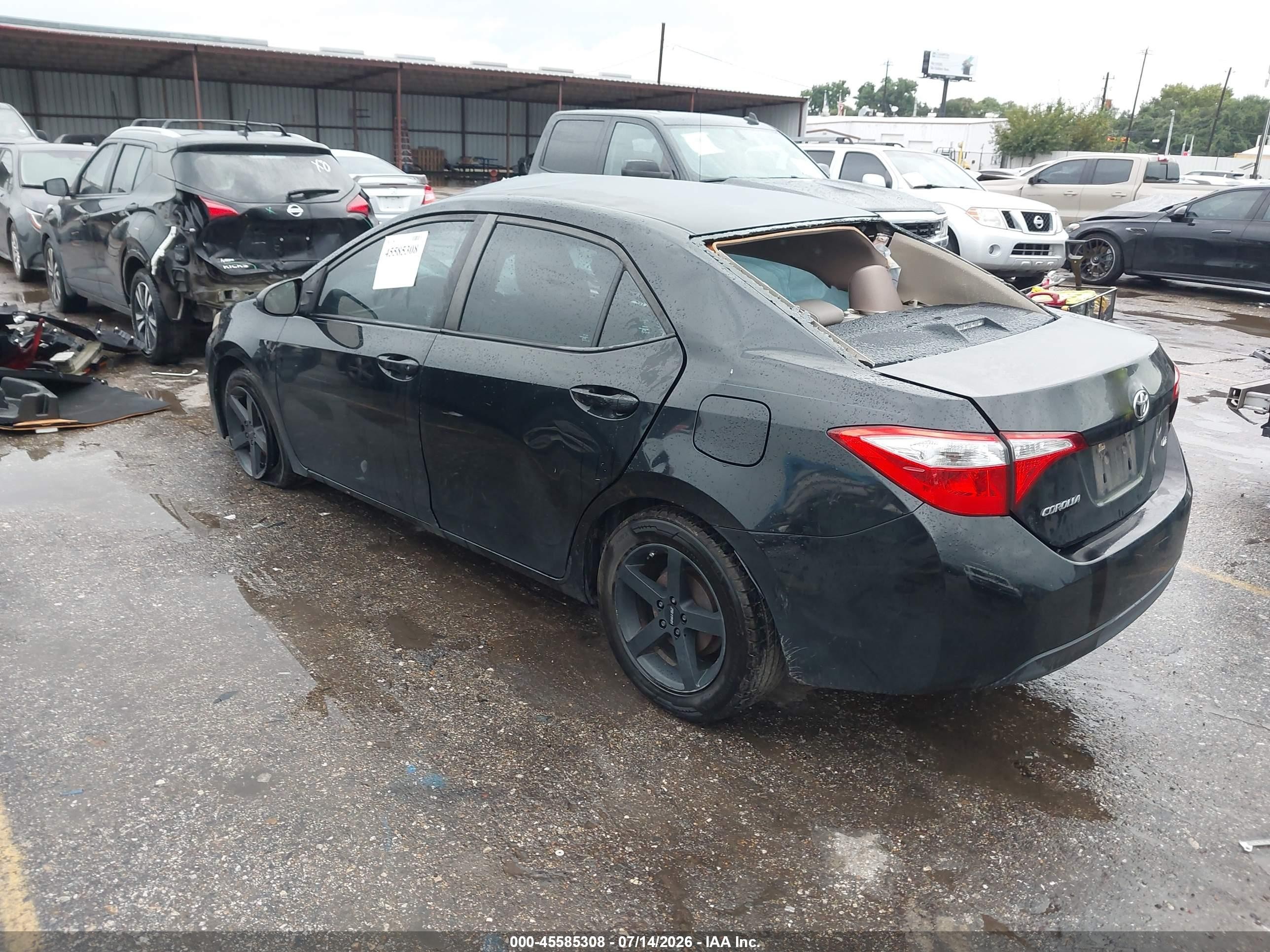 2015 Toyota Corolla Le Black vin: 5YFBURHE7FP298966
