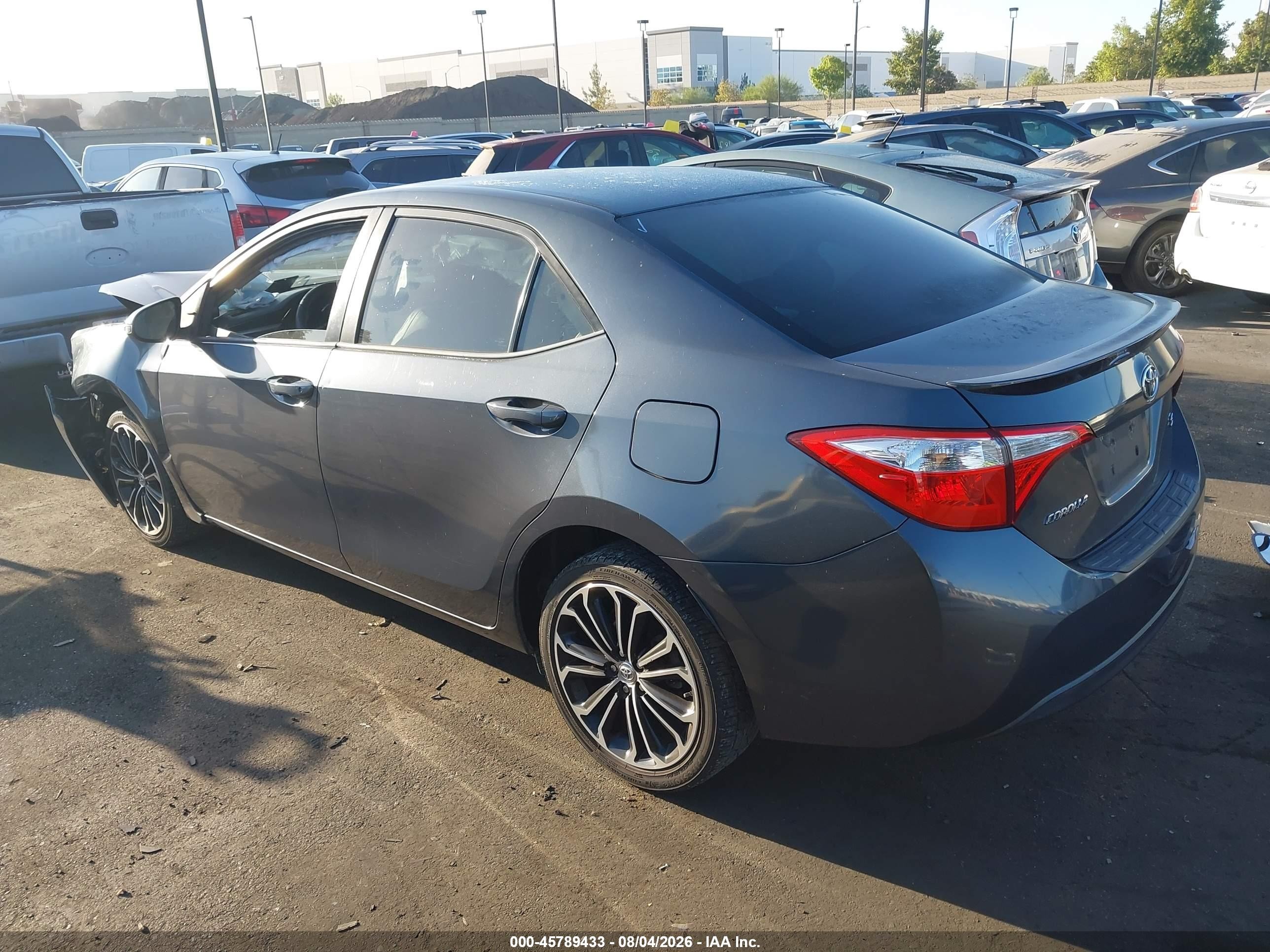 2015 Toyota Corolla S Plus Light Blue vin: 5YFBURHE7FP318861