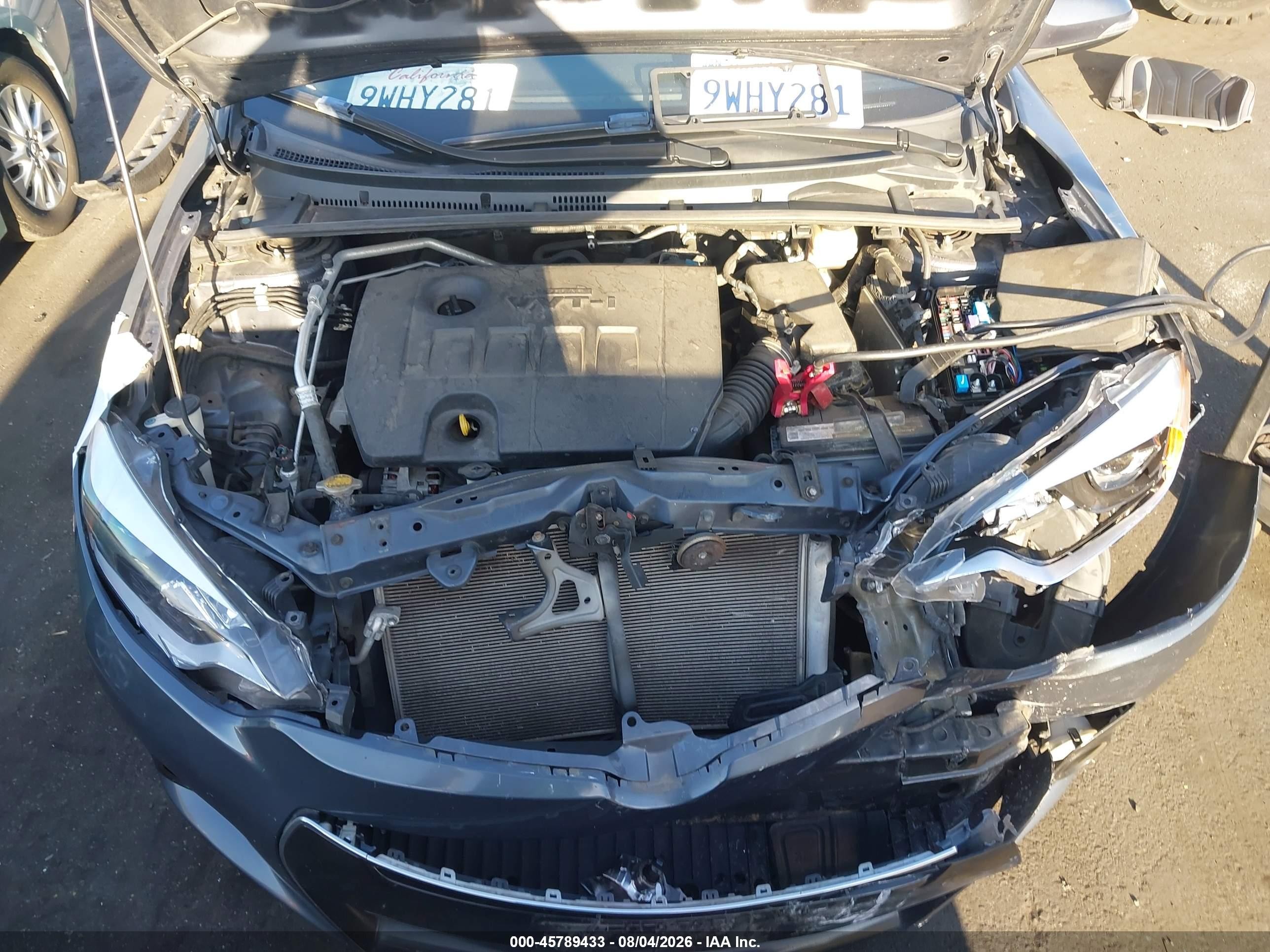 2015 Toyota Corolla S Plus Light Blue vin: 5YFBURHE7FP318861