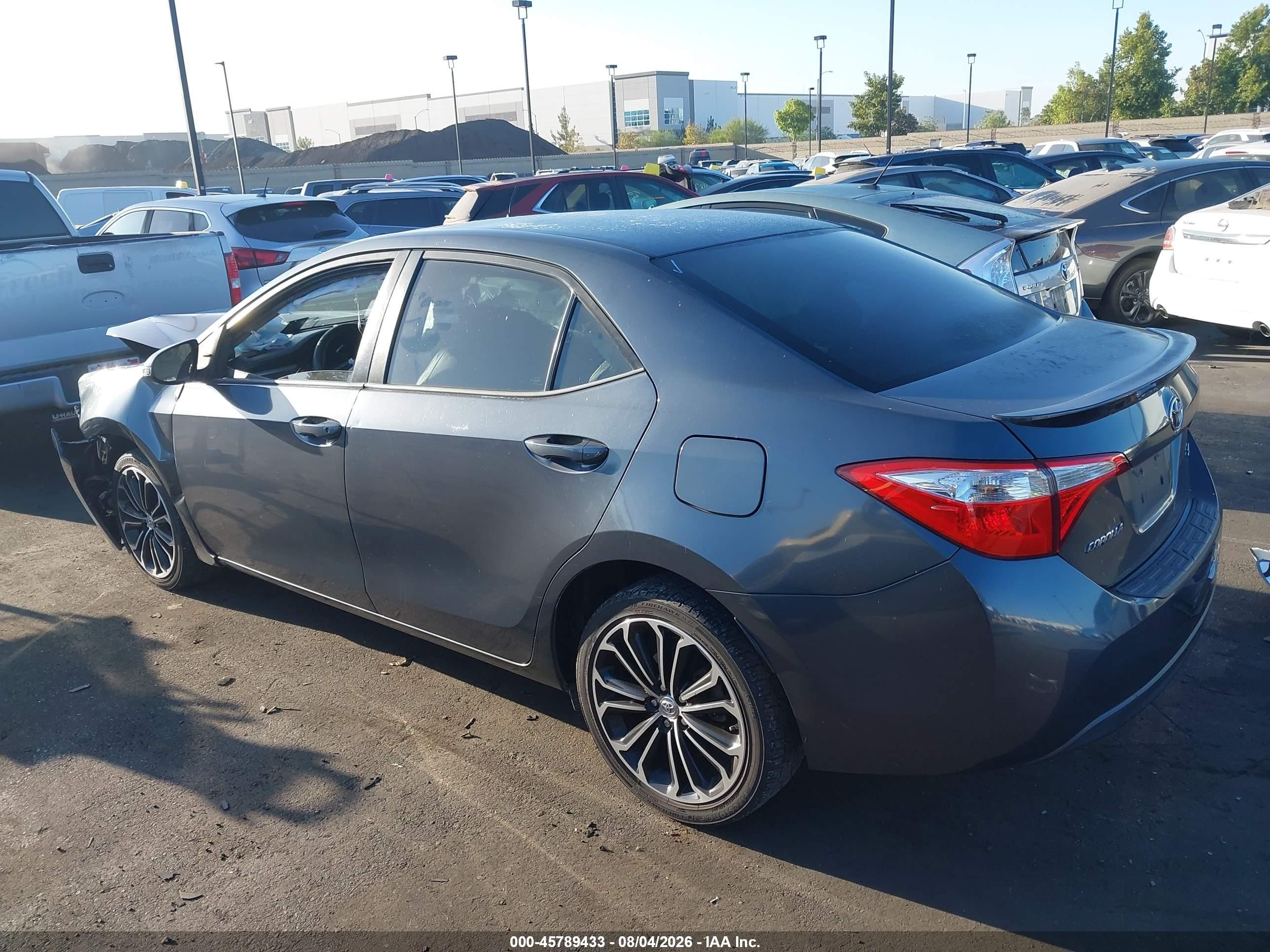 2015 Toyota Corolla S Plus Light Blue vin: 5YFBURHE7FP318861