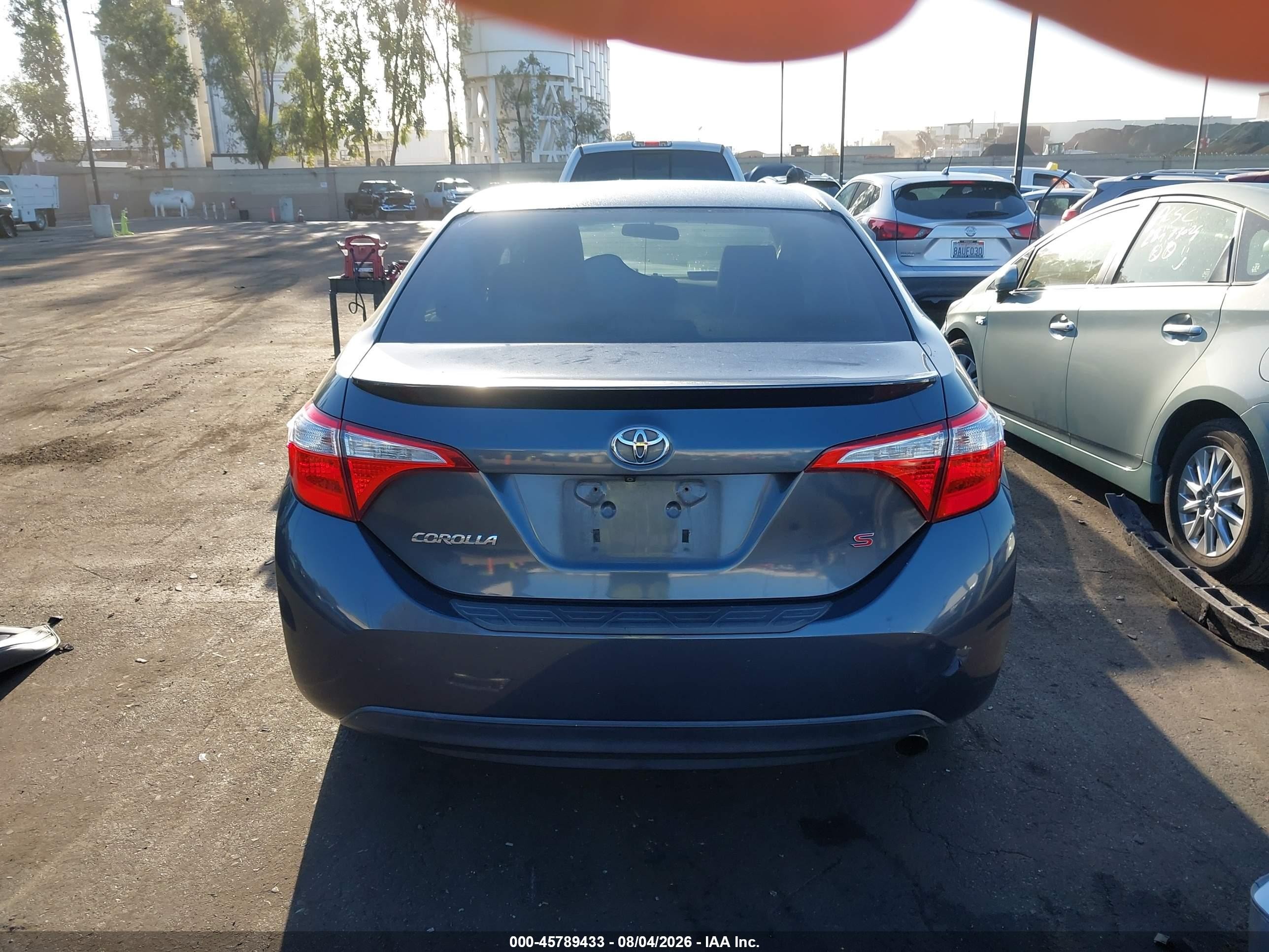 2015 Toyota Corolla S Plus Light Blue vin: 5YFBURHE7FP318861