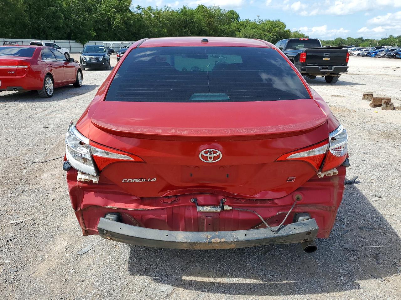 2015 Toyota Corolla S Plus Красный vin: 5YFBURHE7FP322165