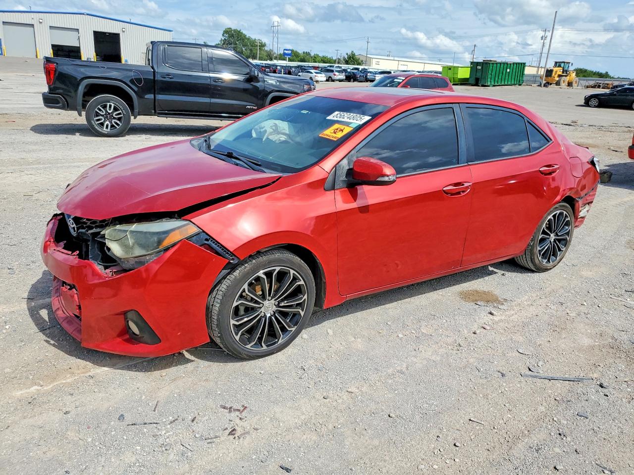 2015 Toyota Corolla S Plus Красный vin: 5YFBURHE7FP322165