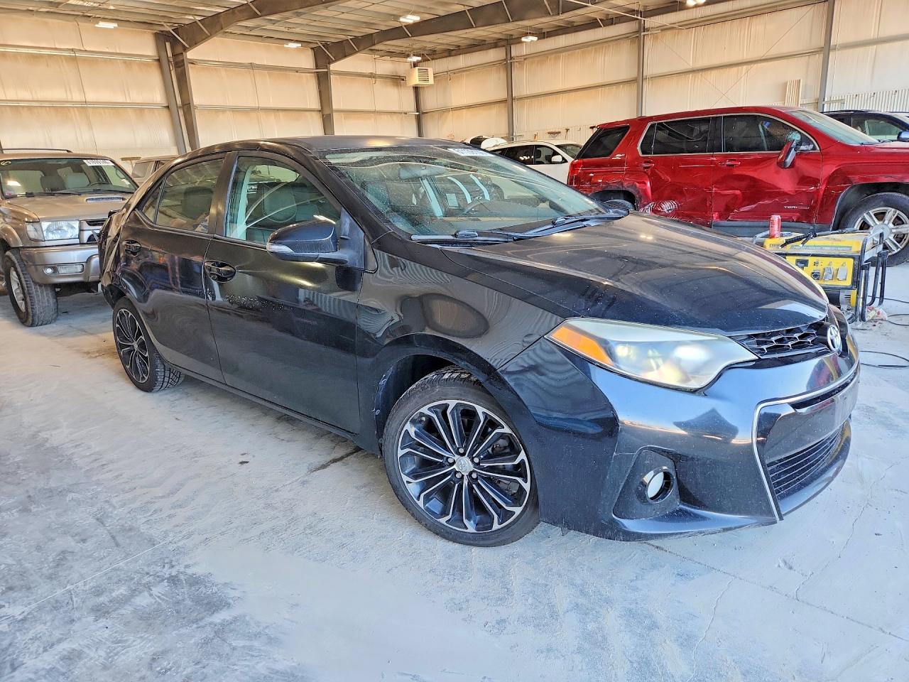 2015 Toyota Corolla S Plus Black vin: 5YFBURHE7FP342674