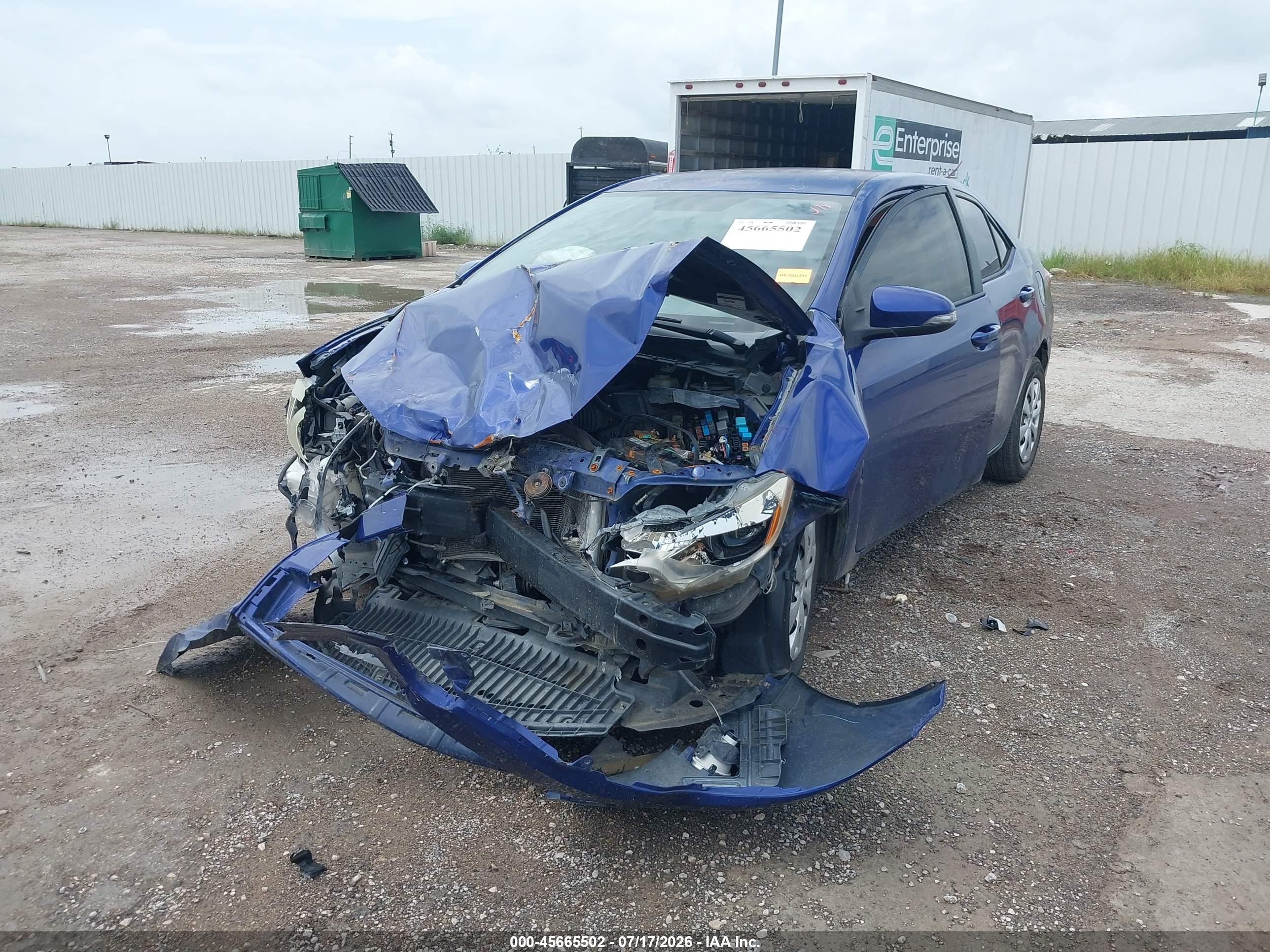 2015 Toyota Corolla S Plus Синий vin: 5YFBURHE7FP350693
