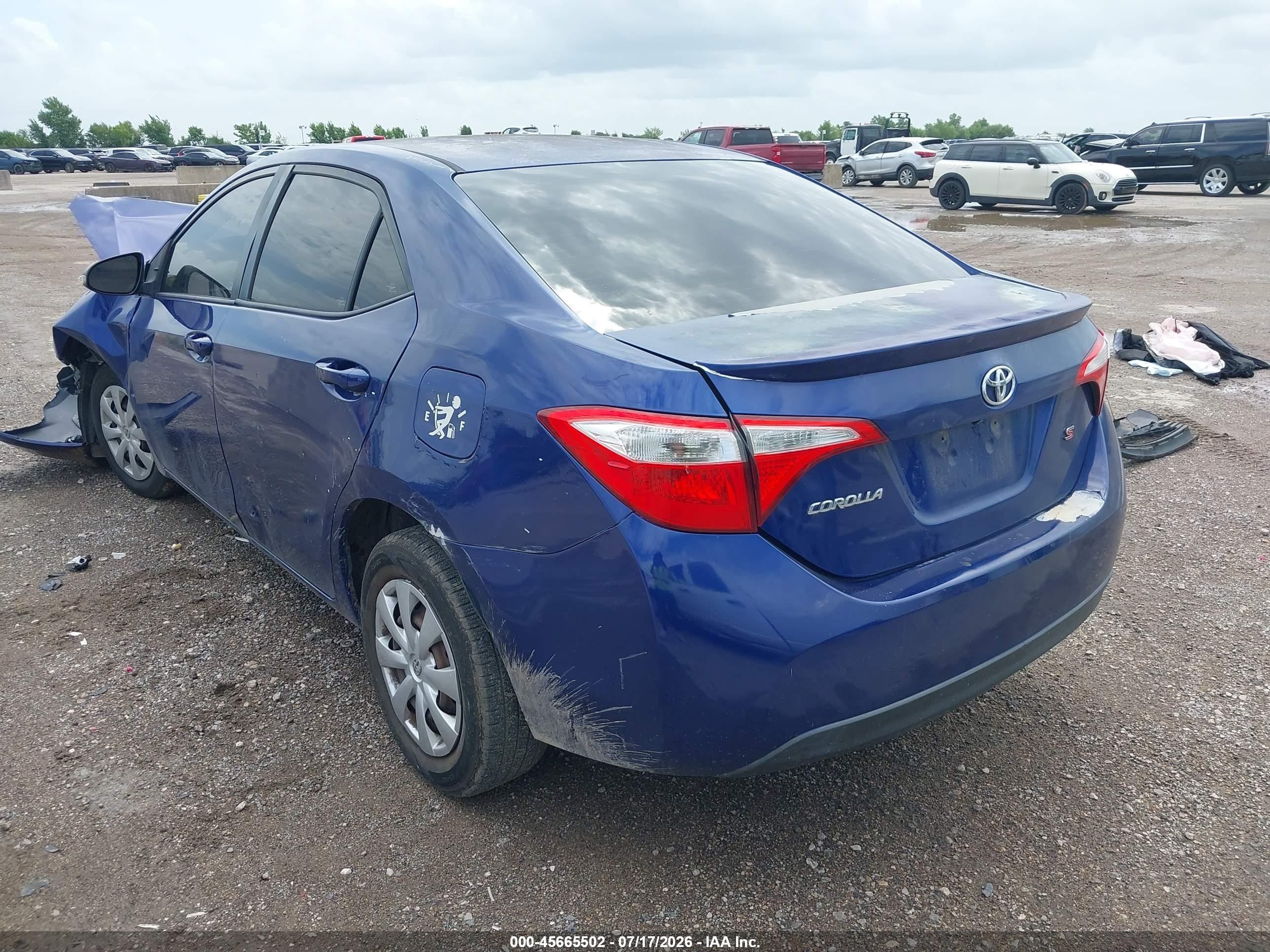 2015 Toyota Corolla S Plus Синий vin: 5YFBURHE7FP350693