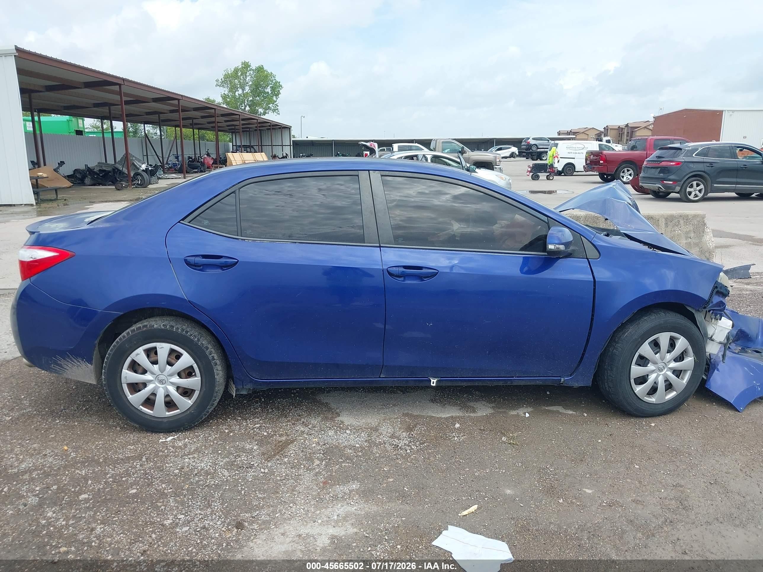 2015 Toyota Corolla S Plus Синий vin: 5YFBURHE7FP350693