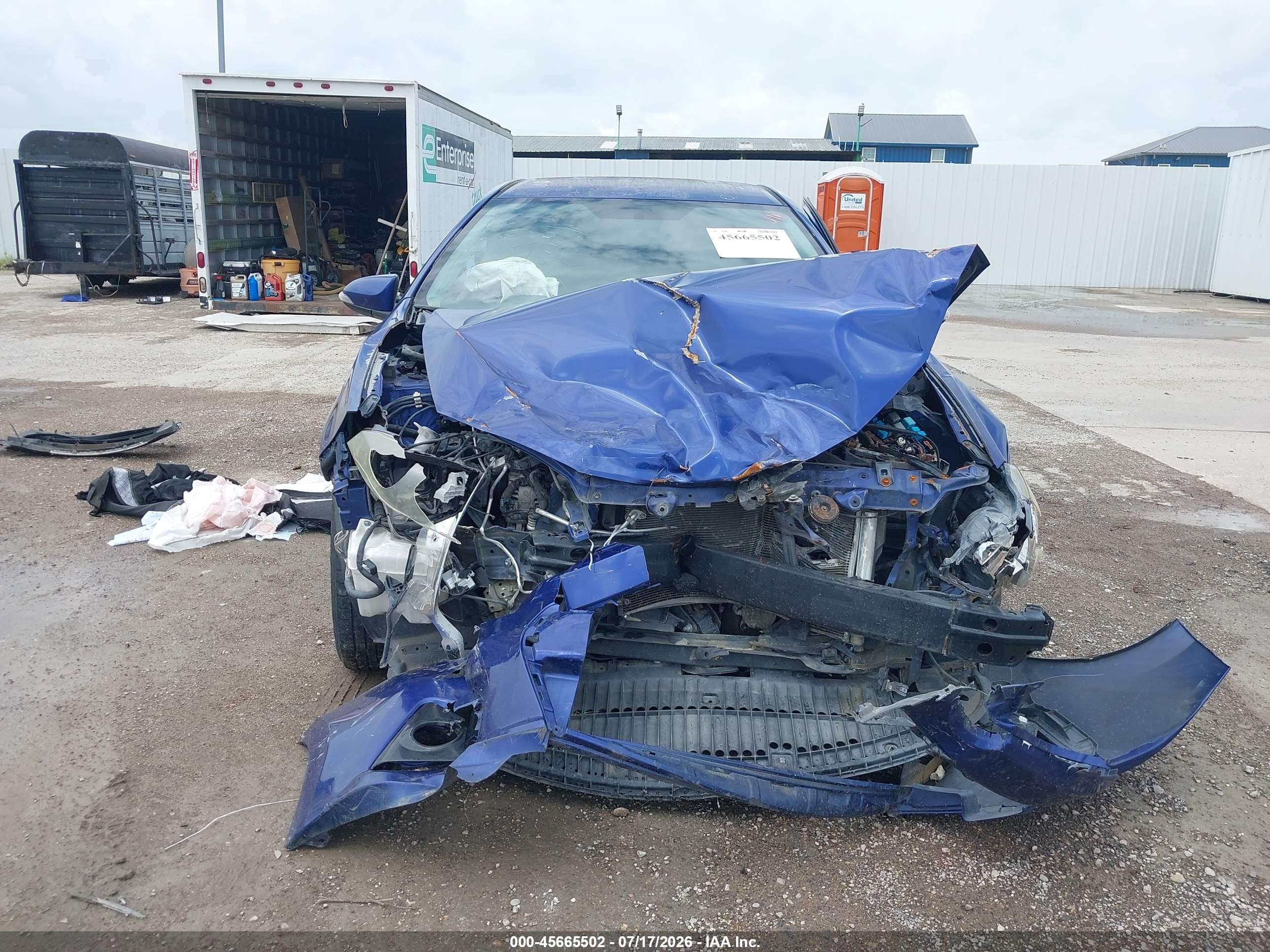 2015 Toyota Corolla S Plus Синий vin: 5YFBURHE7FP350693