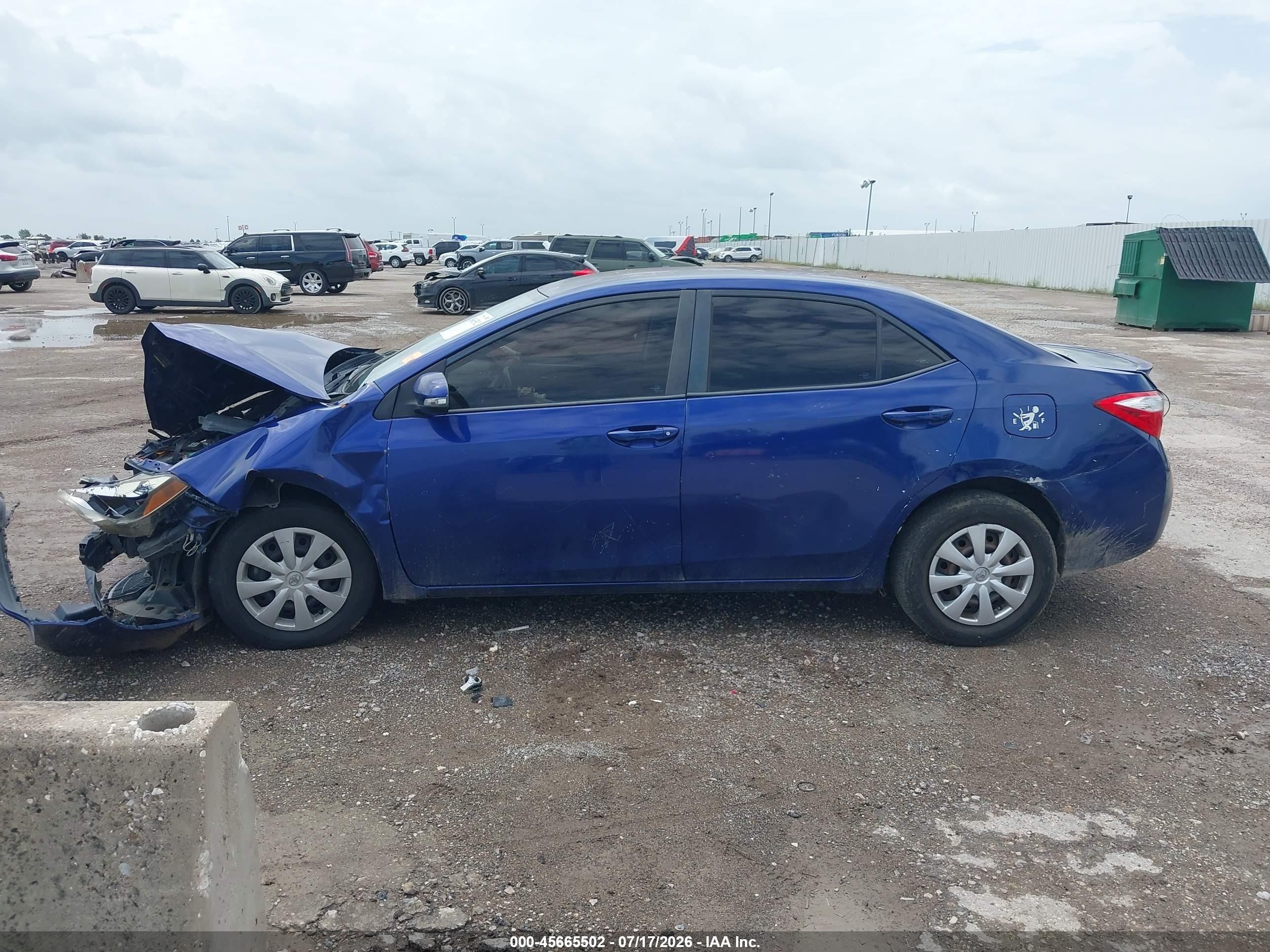 2015 Toyota Corolla S Plus Синий vin: 5YFBURHE7FP350693