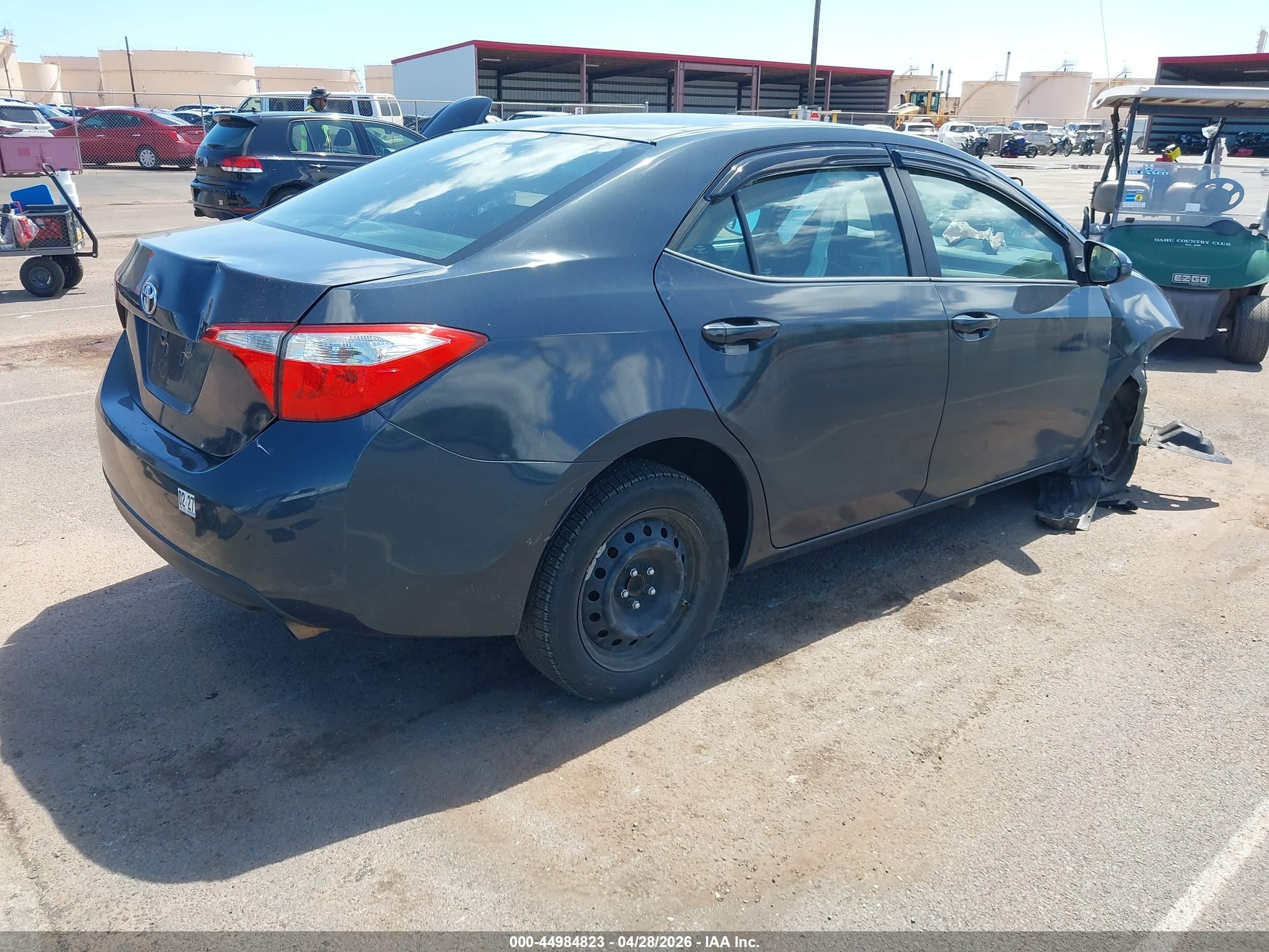 2015 Toyota Corolla Le/le Plus/le Premium Gray vin: 5YFBURHE7FP355599