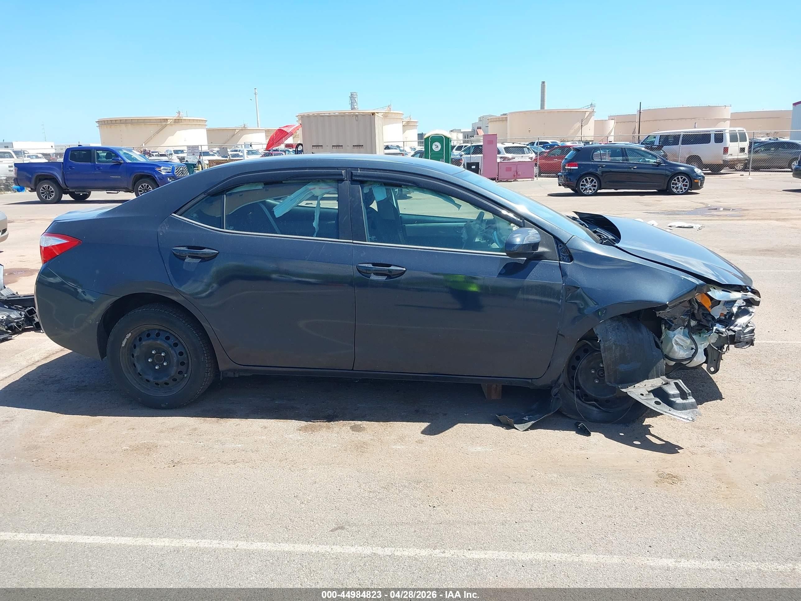 2015 Toyota Corolla Le/le Plus/le Premium Gray vin: 5YFBURHE7FP355599