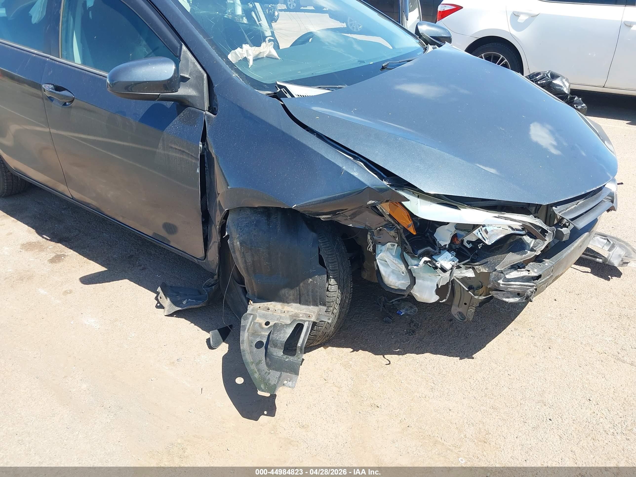2015 Toyota Corolla Le/le Plus/le Premium Gray vin: 5YFBURHE7FP355599