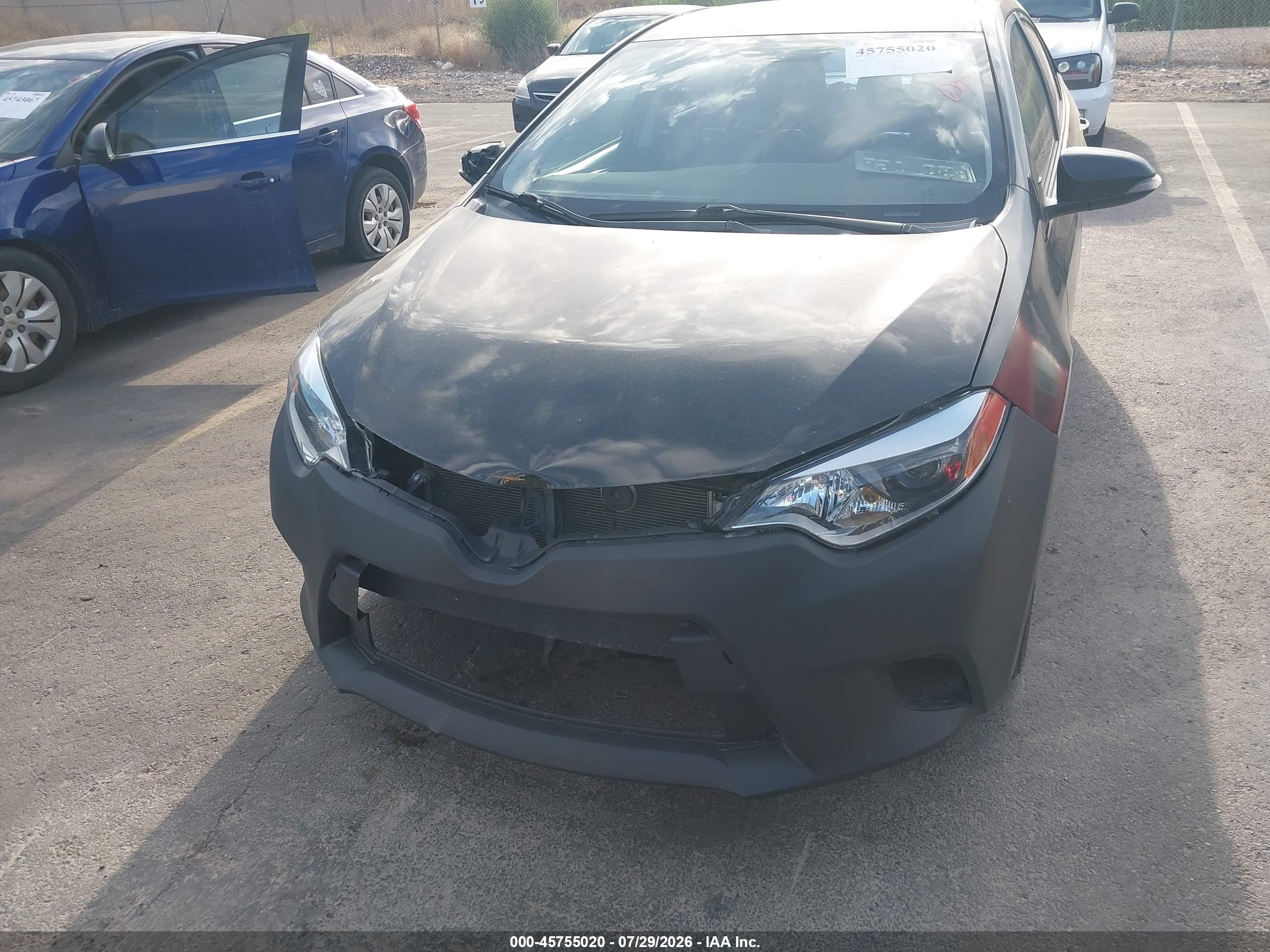 2015 Toyota Corolla S Plus Black vin: 5YFBURHE7FP361323