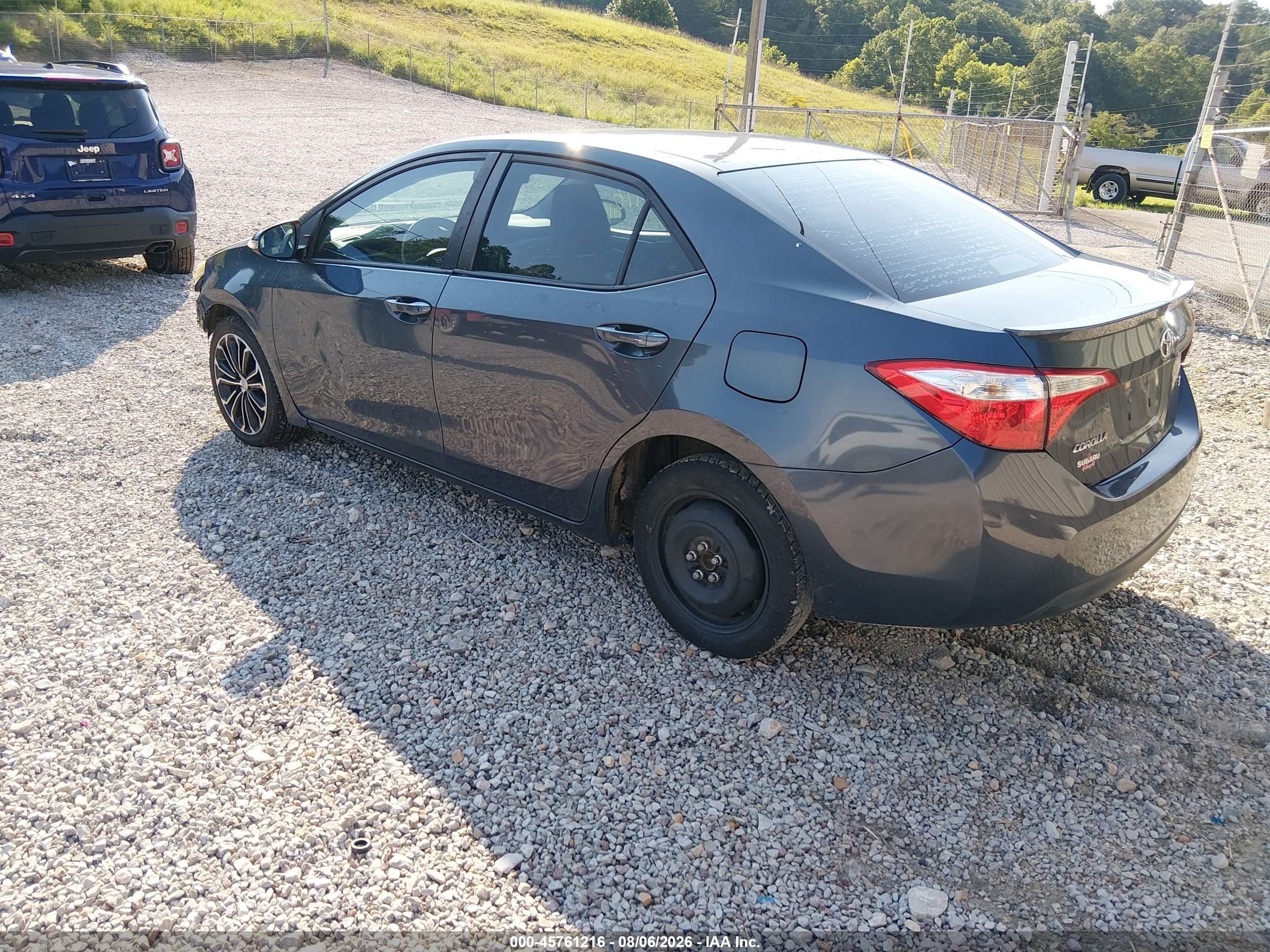 2015 Toyota Corolla S Plus Gray vin: 5YFBURHE7FP363993