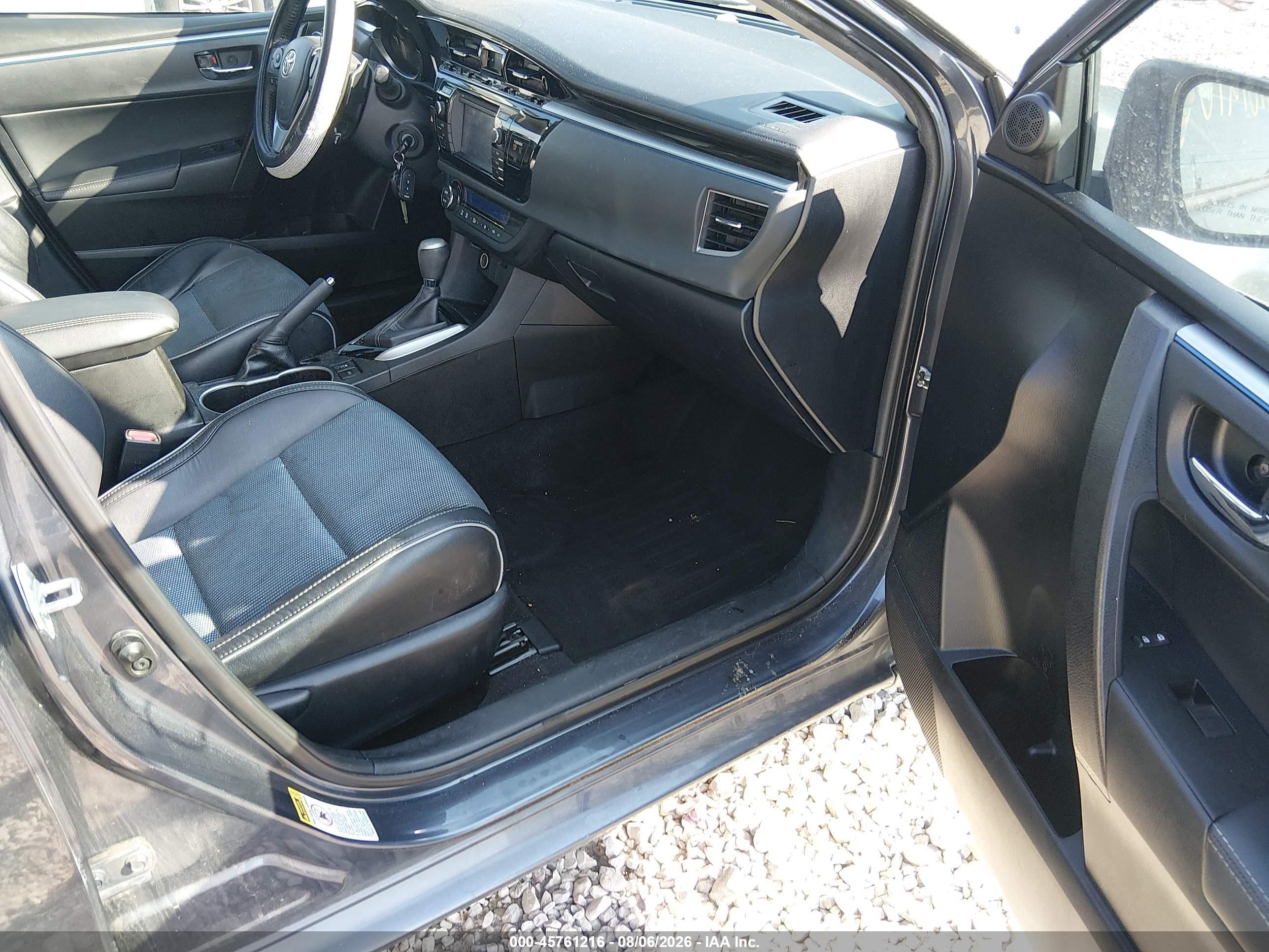 2015 Toyota Corolla S Plus Gray vin: 5YFBURHE7FP363993