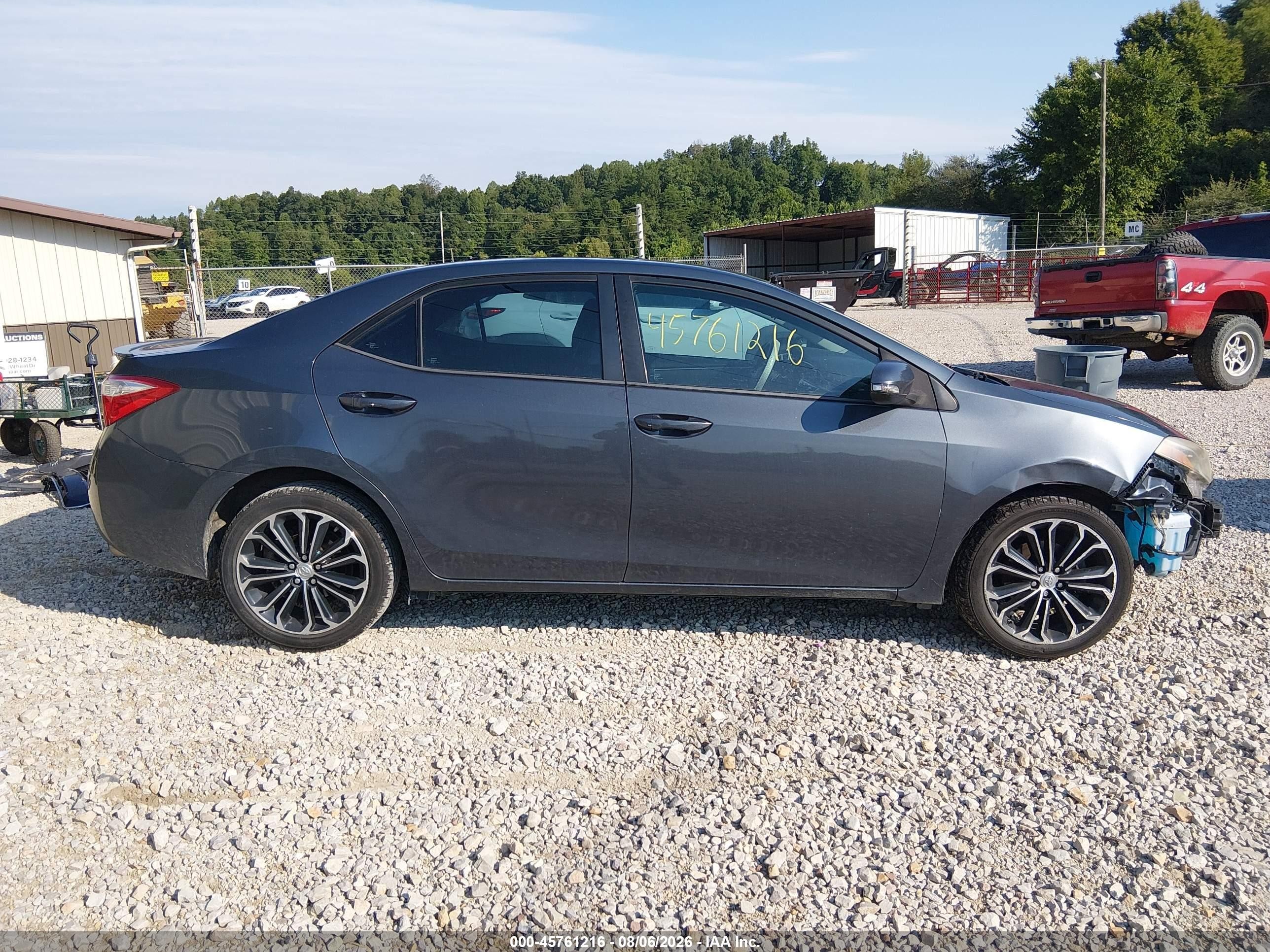 2015 Toyota Corolla S Plus Gray vin: 5YFBURHE7FP363993