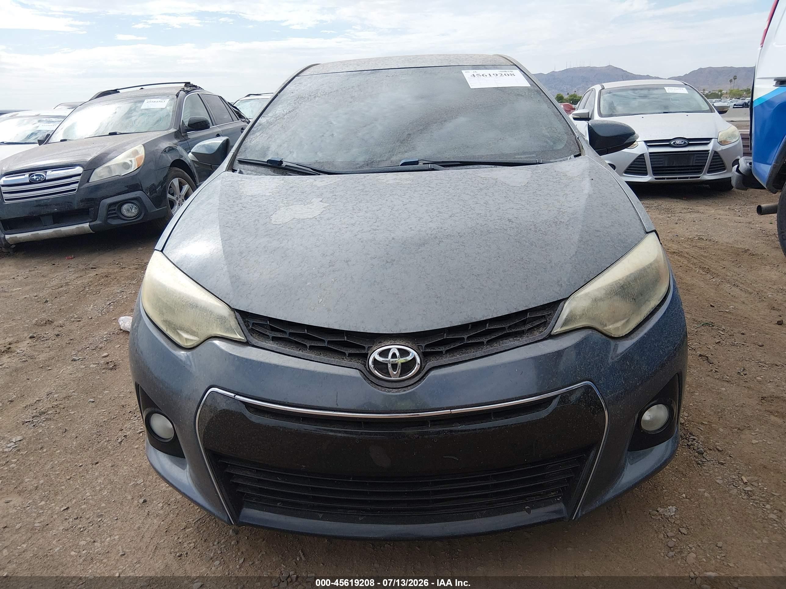 2015 Toyota Corolla S Plus Gray vin: 5YFBURHE7FP364965