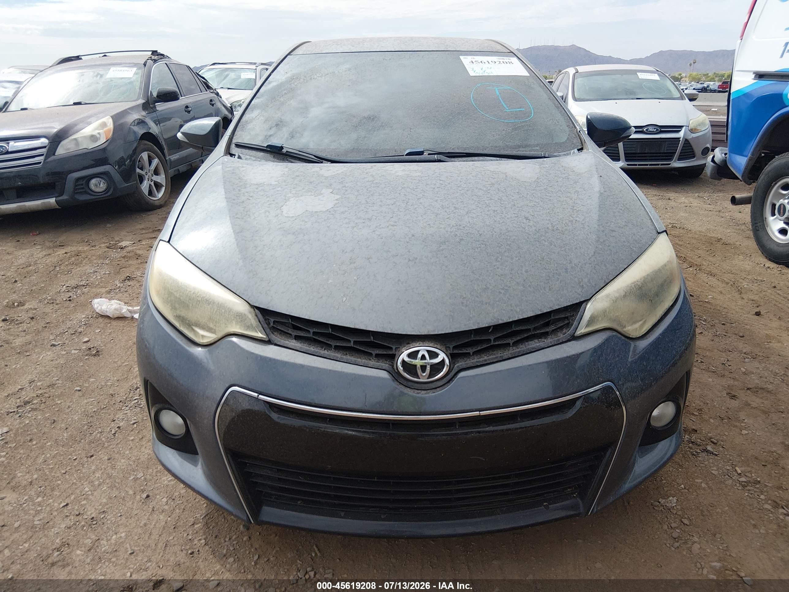 2015 Toyota Corolla S Plus Gray vin: 5YFBURHE7FP364965